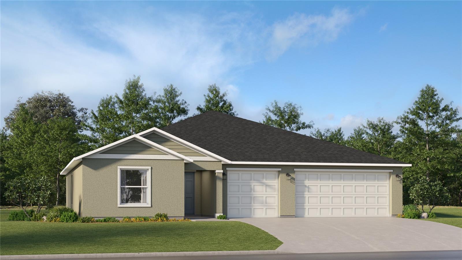 One or more photo(s) has been virtually staged. Under Construction. The stunning Aspire is perfect for entertaining with an open-concept floorplan and lovely outdoor patio. Two secondary bedrooms are located off the foyer, and the luxurious owner’s suite is tucked into a private corner at the back of the home, complete with an en-suite bathroom and fabulous walk-in closet. Finishing off this masterpiece with a 3-car garage! Ranches at Lake McLeod is a masterplan community located in the lovely city of Eagle Lake, FL. This tranquil community provides quality block construction, innovative designs, with brand-new appliances. All homes come standard with Connected Home features. Amenities include: Club house, fitness center, pool, dog park, volleyball, pickleball, basketball, dock, roving patrol, and playground. Conveniently located near shopping, restaurants, parks, schools, and close proximity to major roadways. Eagle Lake is just a short distance from ample outdoor recreation, and more in nearby Winter Haven. Popular attractions include Chain of Lakes Sports Complex, Legoland, Lake Ned and the downtown strip. Stake out your homesite at Ranches at Lake McLeod.