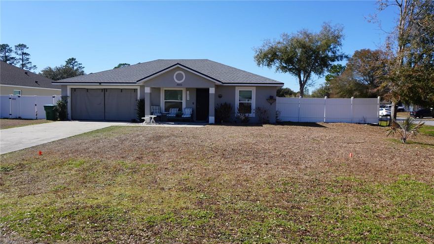 Beautiful and well maintenance home, 3 bedrooms, 2 full bathrooms, located in a quiet neighborhood and desirable area of Deltona. This property offers comfort, privacy and great outdoor space-perfect for families, first-time home buyers, or investor this house included, brand new roof, new windows, new porch ideal for relaxing and entertaining, new fence to added privacy and security, spacious lot with plenty of room for pets, gardening, or future projects, conveniently located near schools, shopping, dining, and major highways for easy commuting. Energy -efficient home with leased solar panels- designed to help reduce monthly utilities expenses while promoting clean, sustainable living. Lease is transferable to new owner. Only at 30- minute drive to the beach. The home features a comfortable layout with generous bedrooms, ample natural light, and welcoming atmosphere throughout.
