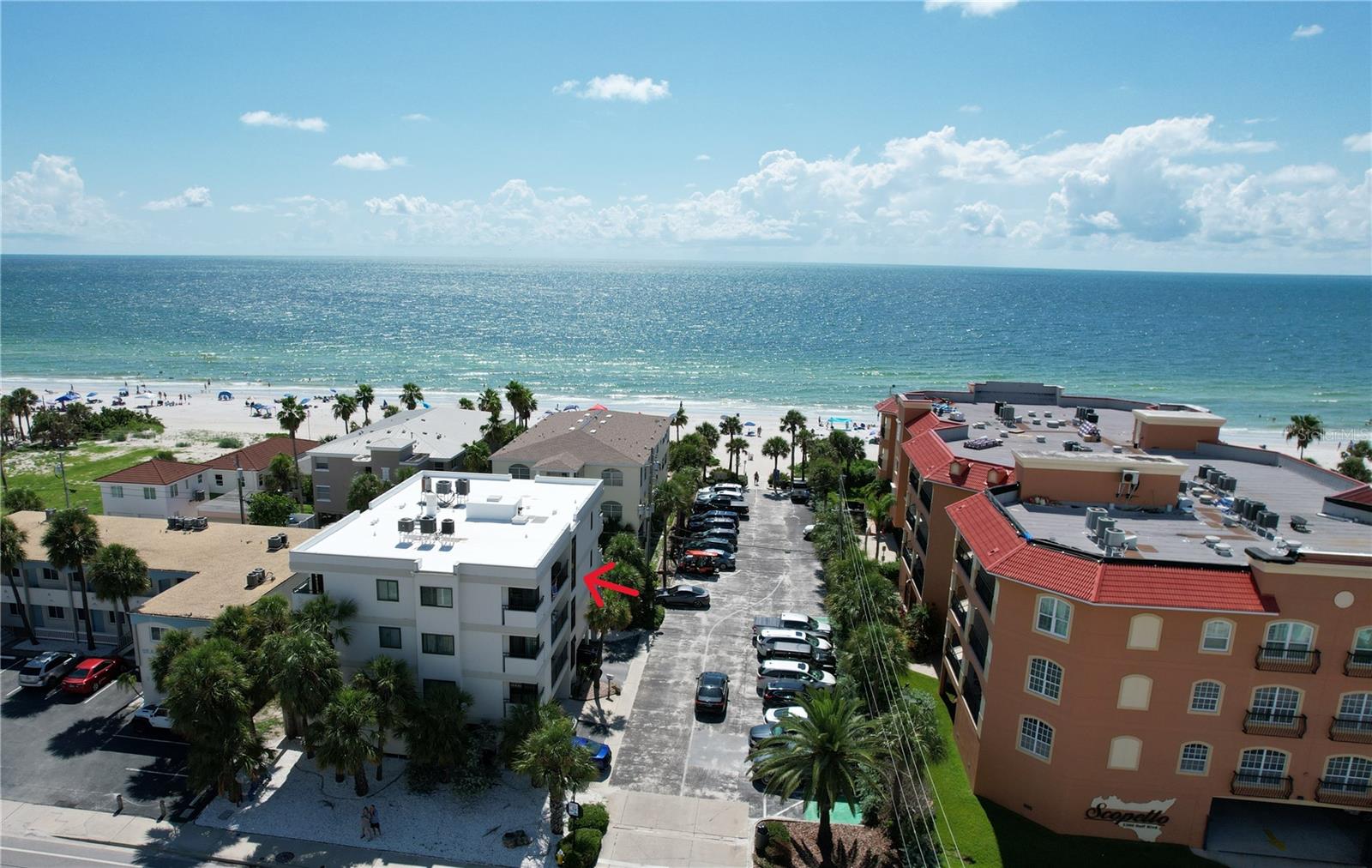 No Hurries and No Worries when you own this beautiful 2 bedroom / 2 bath beach condo in Indian Rocks Beach! We have enjoyed this home for over 13 years. This condo is a top floor unit, fully furnished and move-in (or rental) ready featuring stainless steel appliances, shaker style cabinetry, granite countertops and custom plantation shutters. It is a great feeling to vacation in your own beach condo. Own a piece of paradise and make money with vacation rentals! We have 5 star reviews and repeat guests. Weekly rentals are allowed. Guests bookings are in place for Jan, Feb and March 2026 and can be transferred to you. Instant income! Building has new roof 2024, exterior paint 2021 and elevator upgrades in progress to be completed 9/2025. Unit water heater replaced in 2023 and ac replaced in 2019. Milestone inspection completed with no assessments.