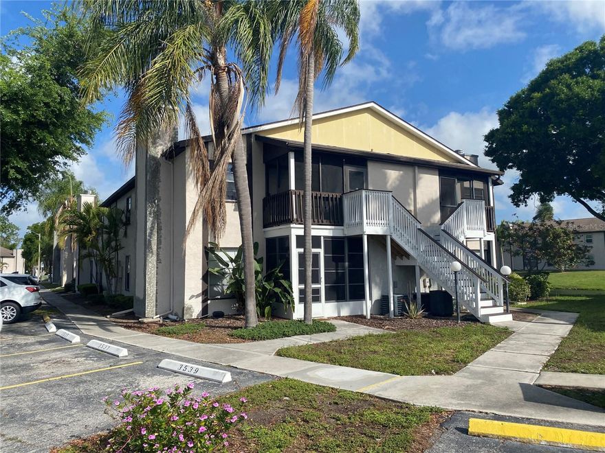 Bright and open Second floor 2-bedroom, 2-bathroom condo. Updated, just needs a few finishing touches. There is a screened front lanai with room for seating and a private washer and dryer in dedicated utility closet. New AC APRIL 2026. NO RENTAL WAIT PERIOD. The Mirror Lake community, is under professional management, the communty offers a: heated pool & spa, fitness center, pickleball, tennis, shuffleboard, and a clubhousea. Mirror Lake is completing a comprehensive exterior renovation featuring building renovation, fresh paint, updated stairs, and screened lanais. The HOA fee covers, community recreation and maintenance, cable TV, sewer, and trash collection all for Condo fees less than $500/m. Located just minutes to IMG Academy, State College of Florida, shopping, dining, and only 8 miles from award-winning Gulf beaches and Sarasota-Bradenton International Airport. 680 credit score is required by association for purchase.