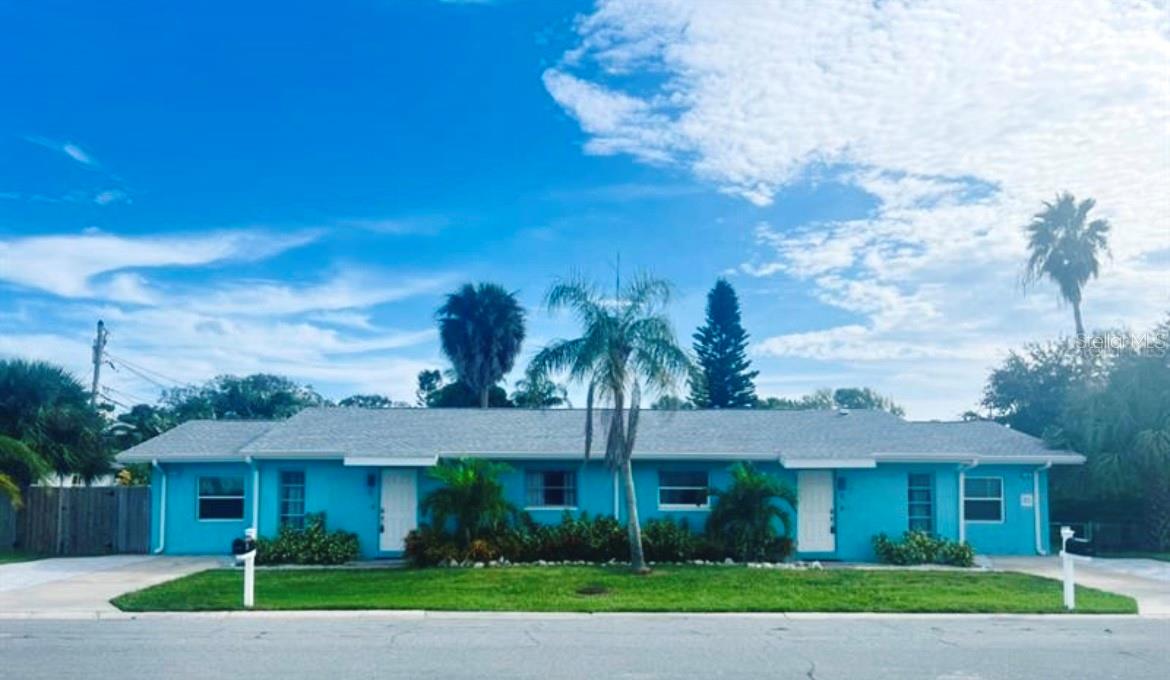 One or more photo(s) has been virtually staged. Investor Alert! Turnkey Beachside Duplex with Bookings & a Brand-New Pool Coming June 2025!
Your perfect income-generating opportunity has arrived in Indian Rocks Beach! This fully furnished, turnkey duplex is already operating as a successful short-term rental—with existing bookings in place—and just steps from the white sand and turquoise waters of the Gulf. You can literally see the beach access from the front yard!
Virtually photo of pool being installed in June.
Each spacious unit features 4 fully remodeled bedrooms and 2 updated bathrooms, comfortably accommodating 10–11 guests—or rent both sides together to host up to 20 guests. A rare gem in this vibrant beach community!
Inside, you’ll find a bright, coastal-inspired interior with two separate living areas, comfy furnishings, smart TVs, ceiling fans, and a central great room featuring a fully equipped kitchen, dining area, and breakfast bar. The flexible bedroom setups include king and queen beds, bunk beds, trundles, and more—perfect for families and large groups.
Each unit has its own private screened porch, jetted hot tub, and beach essentials like chairs, and carts—everything your guests need for the perfect seaside stay. Plus, both units are equipped with full-size washer/dryers and 2024 ultra-high efficiency mini-split HVAC systems for year-round comfort. The new roof (2021) adds peace of mind, and the brand-new pool (installation scheduled for June and included in the list price) will take your rental potential to the next level.
Whether you’re a seasoned investor or dreaming of a beachside business, this property checks every box. Opportunities like this don’t last—schedule your private showing today!