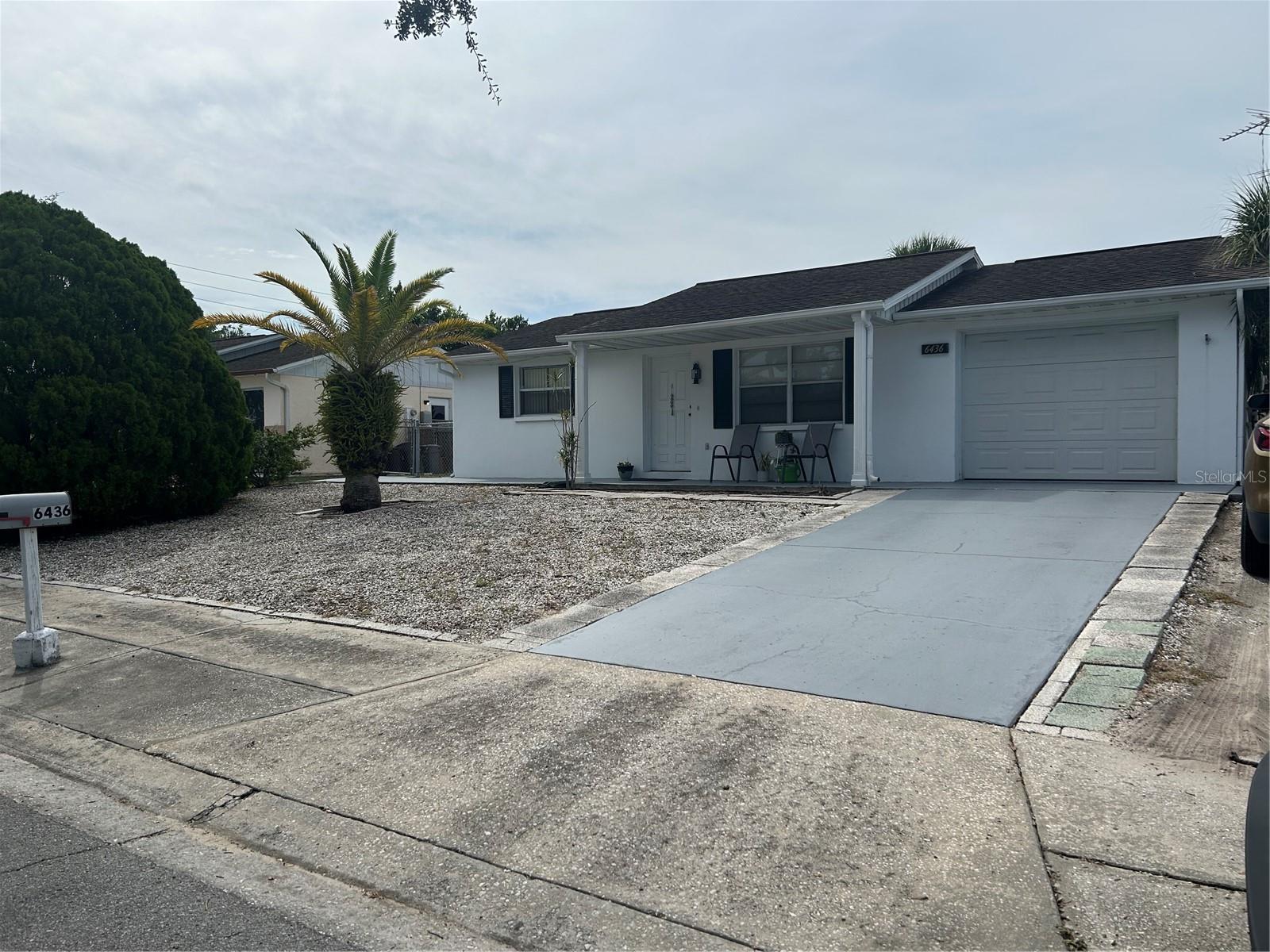 Clean, Comfortable, and Convenient describes this 2 bedroom, 1 bath home with screened porch in New Port Richey.
Many favorable features include chain link back yard fencing, low Florida friendly maintenance yard, washer and dryer, 1 car finished garage, central heat and air , concrete block home, non carpeted floors.
Tenant responsible for all utilities, last month rent, changing air filters, and light bulbs, weed removal spraying when needed
1 year lease minimum