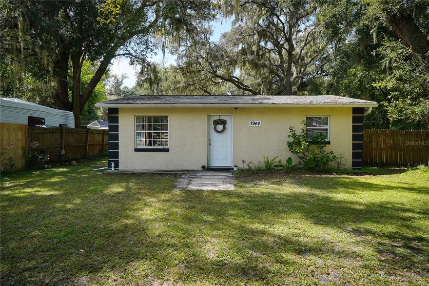 Welcome to your next opportunity — a charming and affordable 2 Bed | 1 Bath starter home ideally situated in Wildwood, FL. At approximately 800 sq. ft., this residence delivers comfort and potential without straining the budget. This well-maintained home built in 1966, offers durability and low maintenance. Inside, you’ll discover an eat-in kitchen with wood cabinets, tile flooring throughout, and a neutral paint palette that makes it easy to personalize. A tidy in-house utility room adds convenience, and the layout is simple and functional for first-time homeowners, small families, snow birds or investors. New roof installed in 2023, outside, the lot spans roughly 5,663 sq. ft. (0.13 acres), is fully fenced for privacy, and a great size for pets, gardening, or outdoor entertaining. Location is a standout. You’ll be just minutes from shopping, dining, and medical services, with close proximity to The Villages, while still enjoying the quieter pace of Wildwood. No HOA to worry about, giving you more freedom and fewer fees. Whether you’re buying your first home, downsizing, or expanding your investment portfolio, this property offers strong value. Priced modestly for its size and location, it’s an excellent “starter” or “investment” property. Act quickly — homes in this price range move fast!