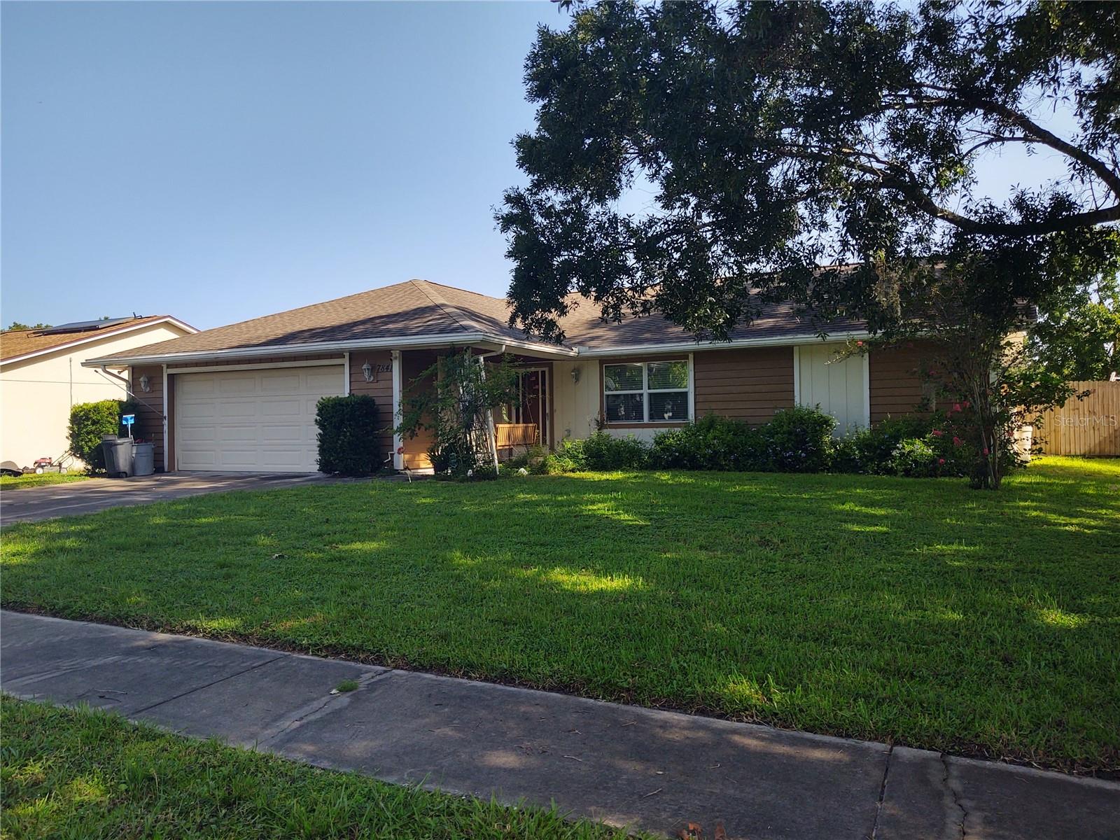 UPDATED and CHARMING!!! This large 2 bed 2 bath home boast over 1600 SF of living space which very easily could become a 3 bedroom home! All updated mechanicals, Newer windows, paint, and ROOF. Updated Kitchen and bathrooms. Laminate floors in the bedrooms and ceramic tile thorough out the rest of the home. Split Plan offers privacy and guest bedroom acts as a second master. Oversized Closets that are Cedar lined for extra charm. Great extras like the huge family room off the kitchen make this home ready for entertaining. Oversized Garage w/ 574SF. Fenced back yard is ready for grilling and relaxing!