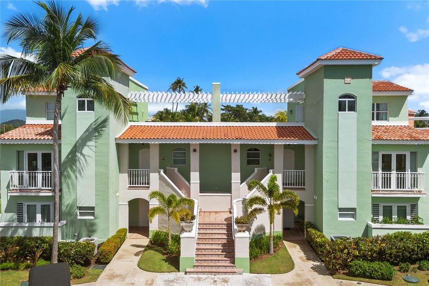 Located at Condominio Mare Sereno in Palmas del Mar, Humacao, this beautiful resort-style residence features 3 bedrooms, 3 bathrooms, a spacious living room, dining area, and full kitchen. The property includes two parking spaces plus a dedicated golf cart space, ideal for the Palmas lifestyle. The unit is ideally positioned just steps from the beach, championship golf courses, tennis courts, the marina, hotel, and a variety of restaurants. Palmas del Mar is a master-planned resort community offering a private K-12 academy, a world-class equestrian center, and over six miles of Caribbean coastline, making this an excellent opportunity for both personal enjoyment and investment. CRIM: $2,265 annually. Mare Sereno HOA: $514 monthly. Palmas del Mar Homeowners Association: $1,300 annually.