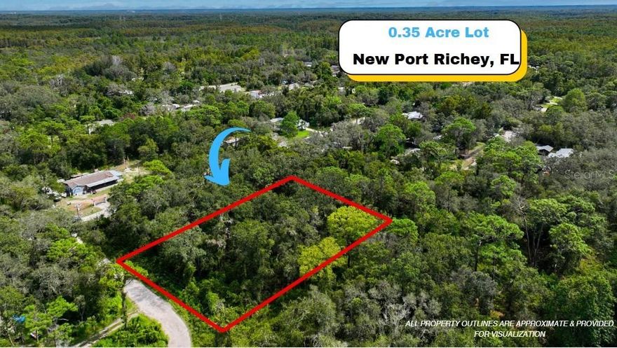 SELLER FINANCING AVAILABLE! Oversized 0.35-acre corner lot located at 13016 Catalona Avenue in New Port Richey, FL, with AG zoning and dirt road access. Power lines are available, and an environmental survey has been completed with no issues found. The property is located in a rural area with access to local amenities and nearby schools, including Anclote Elementary, Gulf Middle, and Gulf High.