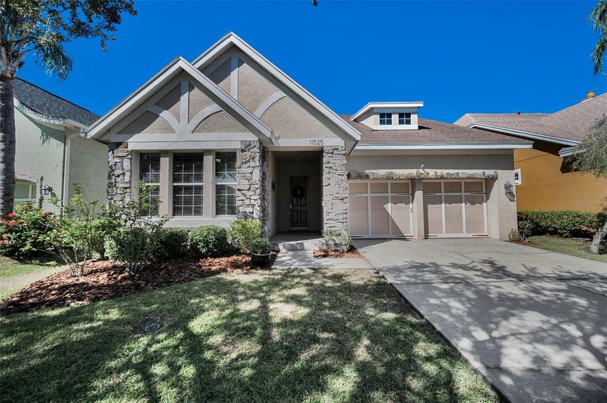 Welcome to 11525 Meridian Point Drive, a stunning 4-bedroom, 3-bath home with a 2-car garage located in the highly desirable, guard-gated community of Waterchase. With 24-hour security, resort-style amenities, and top-rated schools, this neighborhood is one of Tampa Bay’s most sought-after addresses. Featuring tree-lined streets and a park-like setting, residents enjoy community events and outdoor activities.
This elegant home showcases thoughtful design and quality finishes throughout, including granite kitchen counters, 42" wood cabinetry, butler’s pantry, walk-in pantry, double wall ovens, gas cooktop, built-in microwave, stainless steel appliances, including a newer Bosch dishwasher, high efficiency washer and dryer, crown molding, upgraded baseboards, recessed lighting, plantation shutters, 10-foot ceilings and 8-foot doors. The spacious floor plan offers a large family gathering area with built-in ceiling speakers and wall mounted large screen TV, a huge primary suite with double tray ceilings, french door to lanai, two walk-in closets, and a luxurious bath with garden tub and dual sinks.
Enjoy Florida living at its best with a large covered lanai with pavers, perfect for entertaining, and boasting a spacious backyard offering both privacy and peaceful nature views. Beautifully landscaped, including heirloom rose bushes. Additional features include a gas water heater, hurricane shutters, and a versatile split plan layout designed for comfort and convenience. Flood zone X and 30 ft. elevation. 
Waterchase residents enjoy world-class amenities—resort-style pools (including a lagoon-style pool with waterslide), clubhouse, state-of-the-art fitness center, tennis, pickleball and basketball courts, playground, and endless community events—all within minutes of shopping, dining, beaches, and Tampa International Airport.
Don’t miss this opportunity to own in one of Tampa’s premier communities!