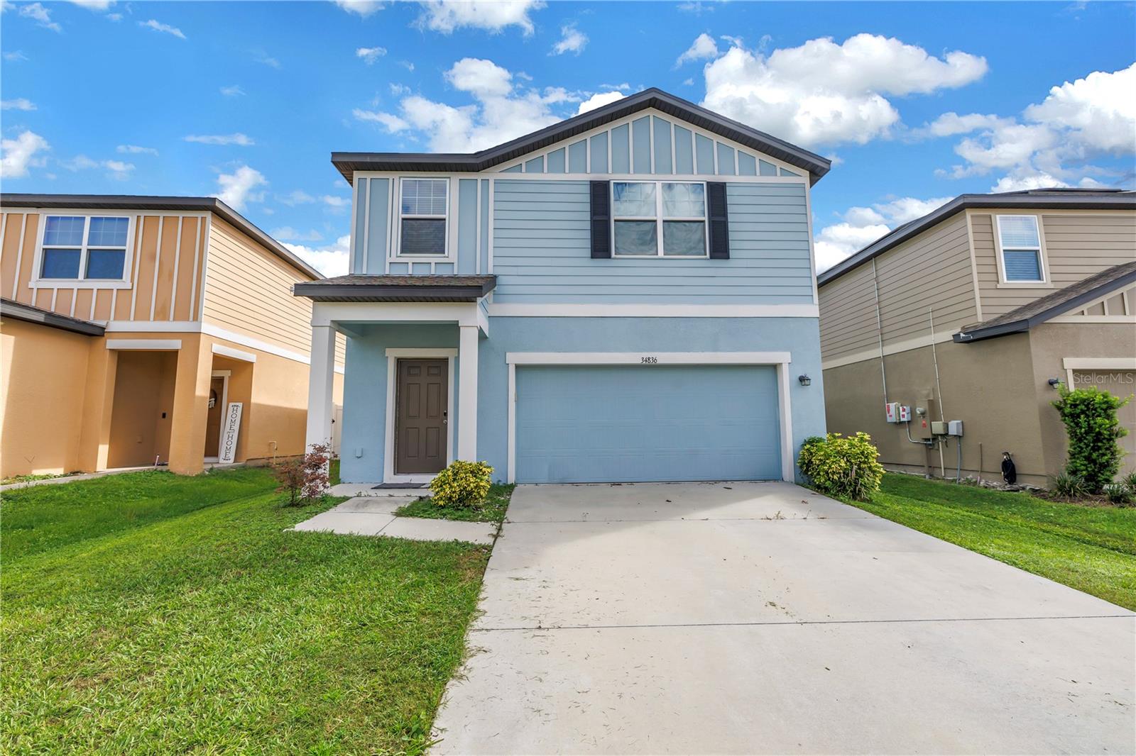 Welcome to your humble abode! Located in the ever-growing community of Zephyrhills in Hidden Creek, this 3 bedroom 2 1/2 bath is nothing short of spectacular. Built just 4 years ago in 2021, you're still reminded of that new construction feel as you walk into your spacious living room letting in all of the beautiful, natural light and adjoining dining room combo big enough for a table of 6 to complement those fun nights of entertaining. Take a quick turn into your kitchen equipped with all Whirlpool appliances, a granite kitchen island, all vinyl flooring, and a food pantry and linen closet for optimal storage space. As we make our way up the stairs, your greeted by the cozy, comfortable loft space perfect for a play room, movie room, office or game room. Both non-primary bedrooms have a significant amount of space for a queen bed or two twin beds and are separated by a full bathroom to share. The spacious primary bedroom offers an en suite bathroom with shower, and an extensively large walk-in closet. Laundry room is equipped with LG Inverter Direct Drive washer and dryer that are included with purchase, as well as the sought after Nest thermostat offering remote temperature control and energy saving features through the Google Home app. Owners have added a PVC privacy fence in the backyard with an exquisite newly-paved patio. Hot tub was purchased in 2021, still works perfectly and is ideal for those semi-cold Florida winters, included in purchase. With a roof life of 13 years you won't have to worry about replacing it anytime soon. This home will be hard to find! Everything is here. Conveniently located to major strip malls including Publix and Home Depot, and only a quick drive to the Tampa outlets and Epperson lagoon, how could you pass this up! Schedule your showings today!