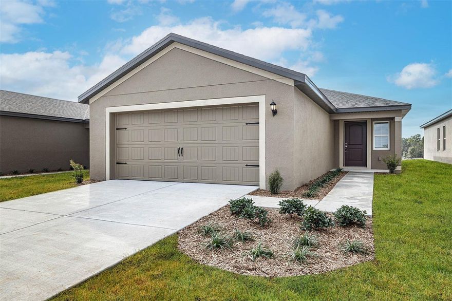 Under Construction. The beautiful Highlands plan from LGI Homes features an open floor plan with 3-bedrooms and 2-bathrooms. The Highlands is loaded with curb appeal from its welcoming covered front entryway to the lush front yard landscaping. A large, chef-ready kitchen is centrally located at the heart of the home. This meticulously designed layout showcases all new Whirlpool® appliances including a refrigerator with ice maker, spacious granite countertops and 36” upper-wood cabinets with crown molding. Other exceptional features include a spacious master suite with its own full bathroom and walk-in closet, an attached two-car garage with a Wi-Fi-enabled garage door opener and lush front yard landscaping. With a vast selection of activities to choose from, Trilby Crossing offers something for everyone to enjoy. Break a sweat at one of the two multipurpose fields, where soccer, baseball or any other outdoor activity can be enjoyed. Feel free to let the little ones run around at the playground for hours of endless play. The entire family can also gather outdoors at the community pavilion and picnic area, located near the fenced-in dog park!