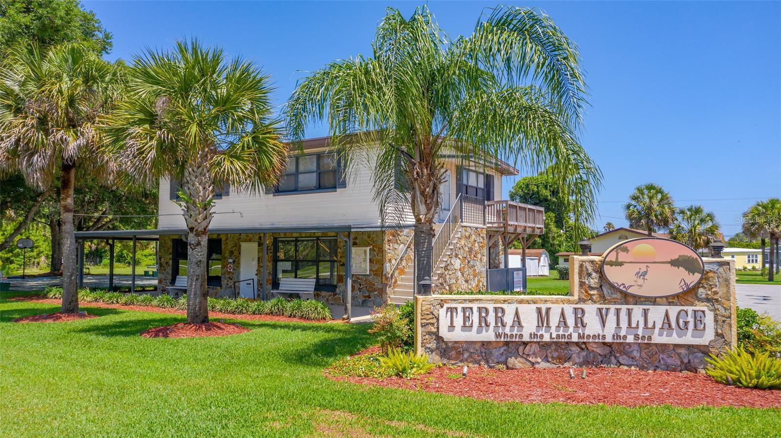 "TERRA MAR VILLAGE", WHERE THE LAND MEETS THE SEA. RARE OPPORTUNITY TO OWN YOUR LAND IN A WATERFRONT COMMUNITY DIRECTLY ON THE INTRACOASTAL WATERWAY WITH NO AGE RESTRICTIONS. TERRA MAR VILLAGE OFFERS MANY AMENITIES INCLUDING A PRIVATE BOAT RAMP TO THE INTRACOASTAL RIVER, FISHING PIER, TWO LARGE SWIMMING POOLS, CLUBHOUSE, BOCCI BALL COURTS, BOAT AND RV STORAGE. COVERED BOAT LIFT AVAILABE. THIS LOT IS APPROXIMATLEY 50'X100' AND HAS ACCESS TO CITY WATER AND SEWER. IT'S CLEARED AND SHADED BY BEAUTIFUL LARGE OAK TREES. GREAT LOCATION CLOSE TO THE RIVER, COMMUNITY AMENITES, AND LOW RISK FLOOD ZONE "X". SHORT TERM RENTAL OK. MINUTES TO BEACHES, RESTAURANTS, SHOPPING, AMERICAN LEGION, AND PUBLIC PARKS. 45 MINUTES FROM ORLANDO.