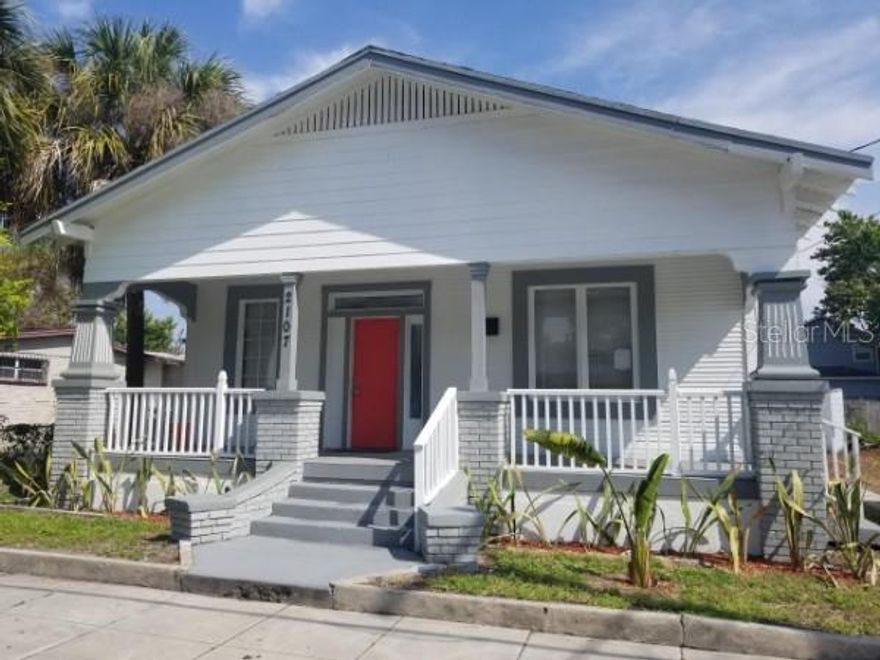 7 minutes from UT Spacious and clean 4 bedroom/2 bathroom bungalow in centrally located West Tampa. Incredibly easy access to South Tampa, Downtown Tampa, Tampa International Airport, and I-275. This house has nice kitchen cabinets and countertops, stainless steel appliances, and fresh paint, both inside and out! This bungalow is one of the largest in the area at over 1600 square feet! Plenty of parking with long driveway along side of house, as well as alley access and rear parking. Step up to the oversized front porch, perfect for a cup of joe. Once inside, you'll find a clean and spacious place to call home, with a living and dining room separated by custom woodwork trim and shelving, lots of windows (that open!) and ceiling fans. This home has a large master bedroom with en-suite bathroom, as well as 3 medium size rooms, as well as a 2nd bathroom in middle of the house. In the back you'll find a nice kitchen with all the stainless steel appliances you need, a custom island for seating, walk-in pantry, and a washer/dryer closet with extra storage. Again, tons of natural light in this home. Step out back to a patio area and unfinished garage for additional parking. Check it out today!