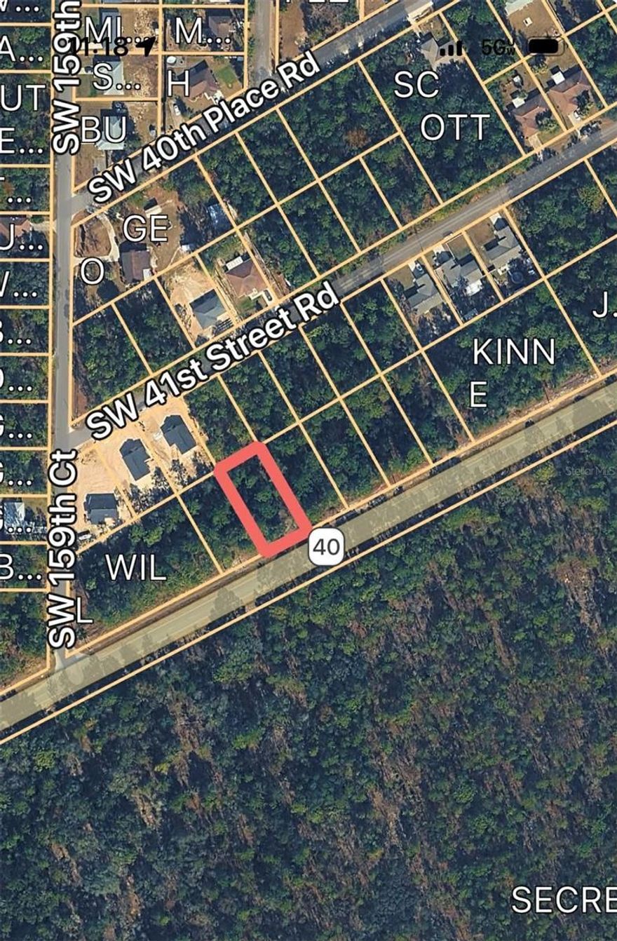 Prime .25 acre commercial lot zoned B4 with direct frontage on busy Hwy 40.  High visibility and strong traffic count make this an excellent location for a new or expanding business.  Additional parcels available for purchase.