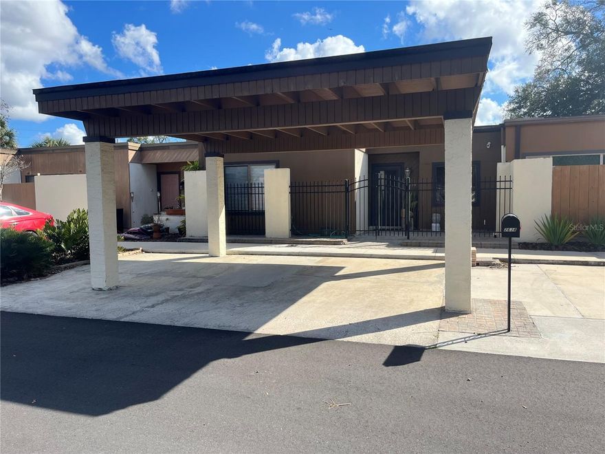 Seller will replace ROOF and HVAC prior to closing! Welcome to 2634 Exuma Way, a well-maintained 3-bedroom, 2-bathroom home located in the heart of Winter Park, where comfort meets convenience. This property stands out as the only home in the area featuring a wrought iron privacy fence, offering a unique sense of character and added seclusion.

Enjoy morning coffee or evening gatherings on the oversized front patio, while the backyard space provides room to relax, garden, or entertain. Inside, the kitchen features granite countertops and flows seamlessly into the living areas, creating a warm and functional layout.

Additional highlights include:

Oversized front patio
Granite countertops
Private backyard space
Carport included
Ring doorbell included
Two separate storage closets for added convenience

Located just minutes from Park Avenue, dining, boutique shopping, parks, cultural attractions, and top-rated schools, this home offers the best of Winter Park living—a charming neighborhood feel with easy access to everything Central Florida has to show you.

Community is also amenity rich featuring a pool, clubhouse, tennis courts and a small golf area.

Perfect for those seeking privacy, functionality, and a prime location. Schedule your showing today and experience the lifestyle this Winter Park gem provides.