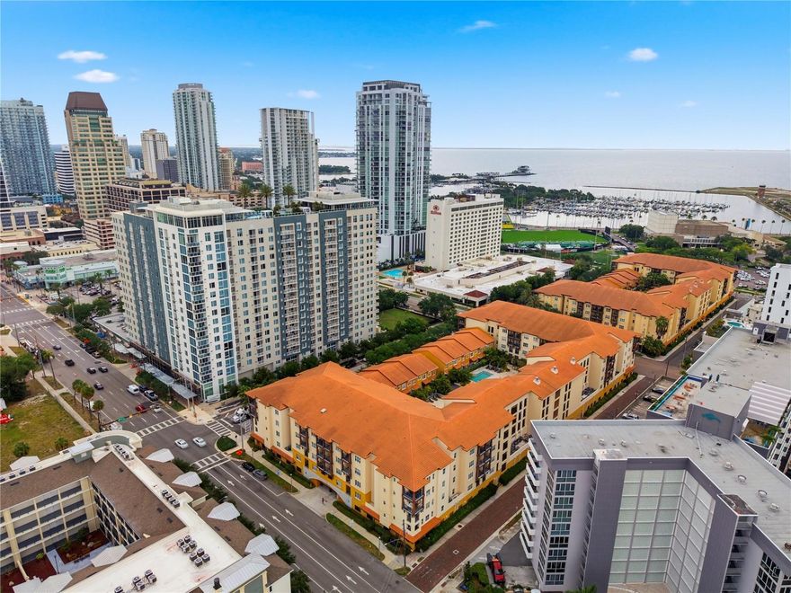 One or more photo(s) has been virtually staged. Amazing location in the heart of Downtown St. Petersburg! This annual rental at The Madison offers true downtown living, with restaurants, coffee shops, museums, nightlife, the waterfront, Saturday Morning Market, and the St. Pete Pier all nearby.

The condo features a private balcony, in-unit laundry, a walk-in closet, and an included secure underground parking space - a valuable convenience in this highly walkable downtown location.

Residents of The Madison enjoy a gated and secure setting with resort-style amenities, including a tropical courtyard, heated pool and spa, fitness center, clubhouse, grilling areas, and beautifully maintained common spaces.

If you are looking for a comfortable annual rental with parking, amenities, and one of the best locations in Downtown St. Pete, this is your opportunity!