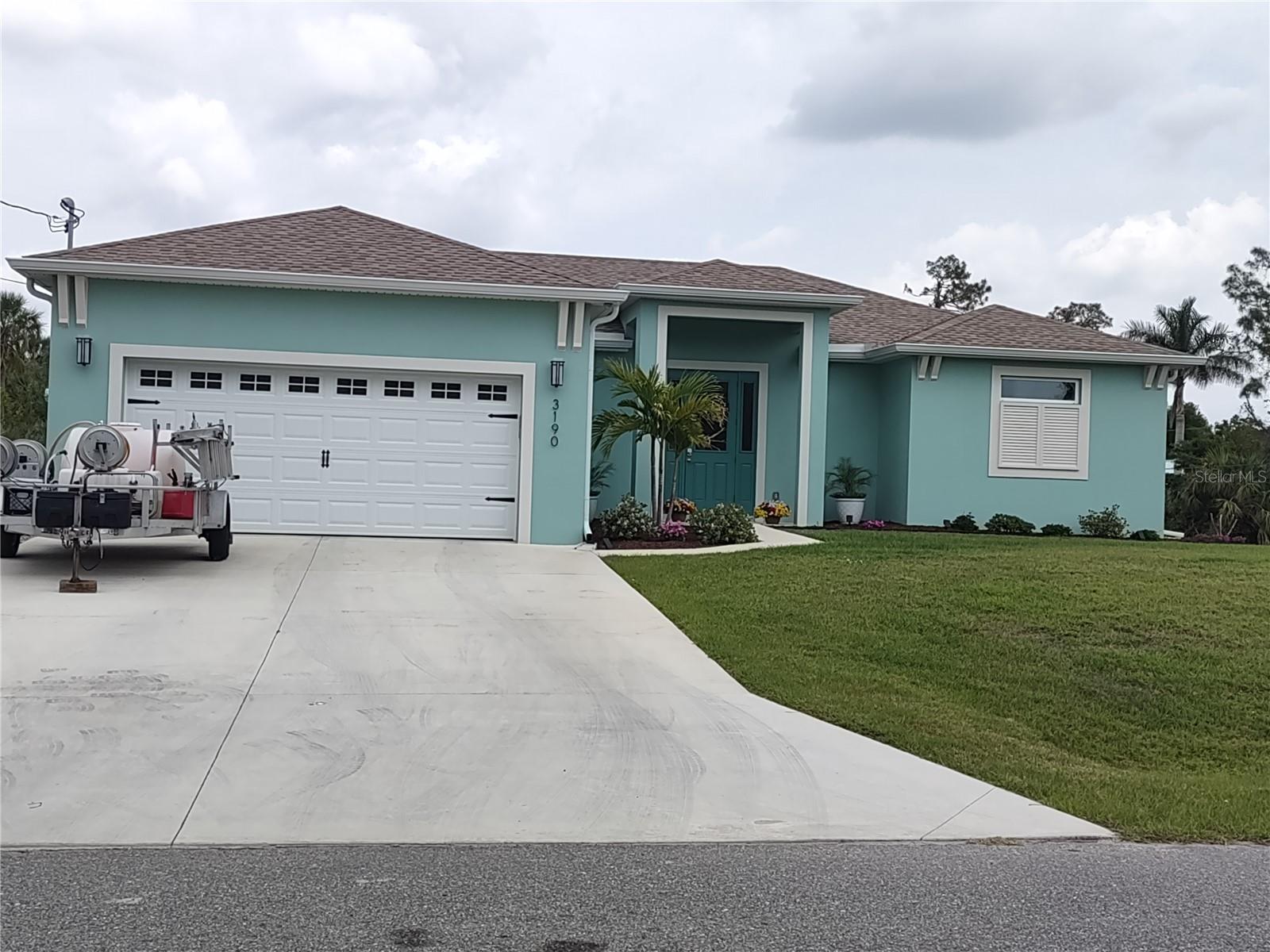 Short Sale. Nestled in a highly desirable North Port neighborhood, this stunning 3-bedroom, 2-bathroom home offers the perfect blend of style, comfort, and convenience. Sitting proudly on a spacious corner lot, it boasts beautiful curb appeal with low-maintenance landscaping, making a lasting first impression. Step inside to discover an open-concept living, kitchen, and dining area, ideal for entertaining or enjoying cozy nights. The modern kitchen is a chef’s dream, featuring granite countertops, ample cabinet space, a large island, and sleek stainless steel appliances. Enjoy the freedom of no HOA restrictions while making the most of the generously sized backyard—perfect for gatherings, gardening, or simply relaxing on the screened-in back porch. Thoughtfully designed with contemporary updates and stylish fixtures, this home is move-in ready and waiting for you!