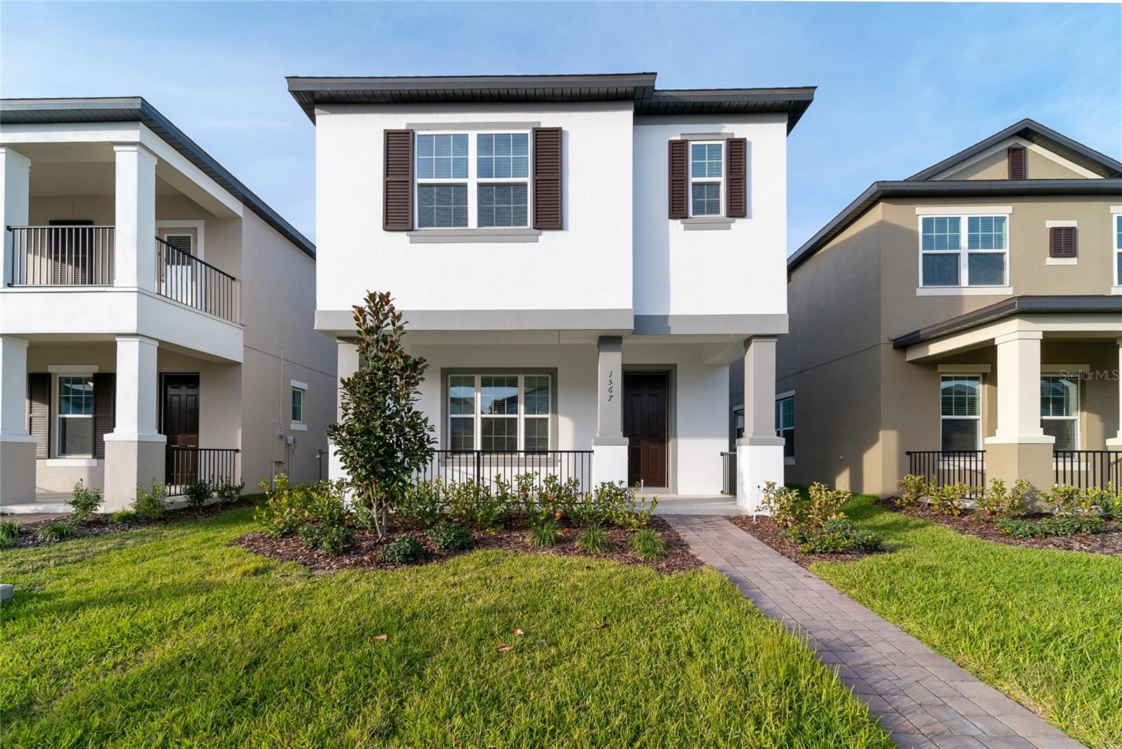 All bedrooms upstairs and laundry upstairs as well. Beautiful finishes and extra long driveway with space for your cars. Community offers great amenities for the family.