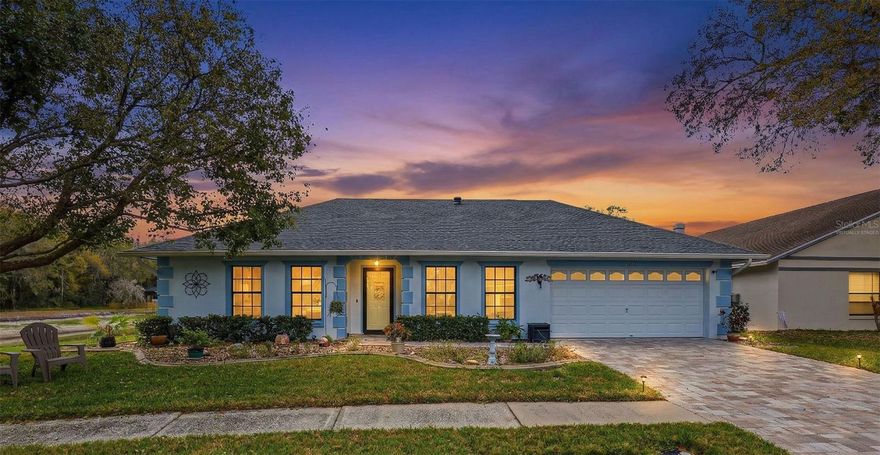 One or more photo(s) has been virtually staged. Welcome to a home where years of love, meticulous care, and true pride of ownership are felt the moment you arrive.
Perfectly positioned in the highly desirable Pebble Creek Community of New Tampa, this original-owner home radiates warmth and comfort, offering an incredible opportunity in a prime location. From the moment you step inside, you can feel how thoughtfully this home has been built and maintained. 
What truly sets this home apart are the  updates, which include: a NEW ROOF (2022), WHOLE HOME REPIPING (2022), and a NEW HVAC SYSTEM (2023). In addition, a newer WATER HEATER (2021) and WATER FILTRATION SYSTEM (2021) have been added, providing efficiency and peace of mind. The home also features a PAVED DRIVEWAY (2021), a FRESHLY PAINTED EXTERIOR, and a GARAGE WITH FRESH FLOOR PAINT. With these substantial upgrades already in place, you can appreciate the comfort, reliability, and long-term value they provide from day one.
Set on a spacious homesite with a POND VIEW, as you enter through the DOUBLE-FRONT DOORS, you will notice the beautifully designated LIVING ROOM and DINING ROOM spaces, perfect for hosting gatherings and special occasions. From there, the layout opens into the true centerpiece of the home, the generous kitchen and inviting family room, complete with a COZY FIREPLACE, VAULTED CEILINGS AND FRENCH DOORS, that create an open, welcoming atmosphere.  The spacious kitchen provides plenty of room for family and friends to gather while flowing seamlessly into the family room.  It is equipped with updated appliances, including: an LG REFRIGERATOR (12/2024), BOSCH DISHWASHER (2/2022), and SAMSUNG RANGE (2019.
French Doors lead beautifully to the LARGE SCREENED-IN LANAI and  FENCED BACKYARD, creating exceptional indoor-outdoor flow that makes entertaining and everyday living feel natural and easy. Two SKYLIGHTS, located in the kitchen and guest bathroom, fill the home with abundant natural light.
Designed with a desirable SPLIT-BEDROOM FLOORPLAN, the home provides both privacy and flexibility. The Primary Bedroom is generously sized and features direct access to the lanai through French Doors, offering  a private retreat at the end of the day. On the opposite side of the home, bedrooms two and three are large, providing comfortable accommodations for family or guests, while the fourth bedroom is ideal as a home office, study, or flex space to suit your lifestyle.
Enjoy the FLORIDA LIFESTYLE in the outdoor living space with a SCREENED-IN LANAI, FENCED BACKYARD and 2 STORAGE SHEDS. A peaceful POND VIEW can be enjoyed from the backyard, the lanai, and even the front yard, creating a serene setting that enhances the home’s natural surroundings and offers beautiful water views from multiple vantage points.
Located in the established Pebble Creek community, residents enjoy Tennis Courts, a Clubhouse, and Tree-Lined Streets, all with no CDD fees and low HOA.
Conveniently close to Hospitals, Tampa Premium Outlets, Wiregrass Mall, Dining, University of South Florida, Busch Gardens, Zoo Tampa, and I-75 for easy commuting throughout Tampa Bay.
This is more than just a house, it’s a HOME that has been deeply cared for and thoughtfully maintained, ready for its next chapter!  Make this YOUR HOME TODAY!