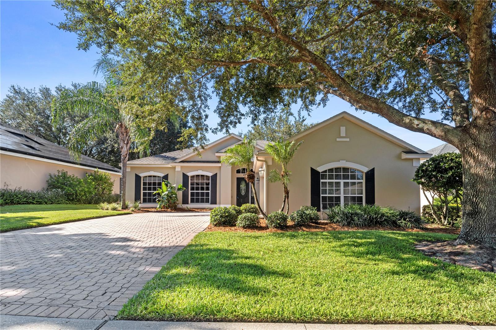 FOR LEASE. Nestled on a quiet street in Legends Country Club, a guard / gated community, this Ashbourne model’s charm is sure to please. From the moment you step inside, you are greeted with arched doorways. As seen through glass doors, the back yard is its own little oasis. Every room has its own style, from light fixtures to flooring. Newly remodeled kitchen shows off its modern style, with granite and cabinetry, stainless steel hood stove, designer backsplash and an elongated bar that invites casual conversations. Separate formal dining room for entertaining guests. The open floorplan provides great flow and a spacious feel. Den/Study could be converted into a 3rd bedroom. Master includes his and her closets, walk-in tiled shower, separate garden tub and dual sinks. This home and its charm are a delight! ****Basic TV, CABLE, HOME INTERNET and CUTTING OF GRASS is INCLUDED IN RENT! The Community offers Lavish Amenities such as: Gated community with Guard on duty 24/7, Fitness Center, Pool/Spa, Sauna, Tennis, Grille/Tavern, and Conference Rooms, Playground, Basketball Courts and a generously large clubhouse! A premier residence perfectly located in the heart of Clermont. Short drive to Disney and Downtown Orlando. Close Proximity to Hwy 27, Hwy 50, FL Turnpike, Schools & Shops. Call today for a personal tour!