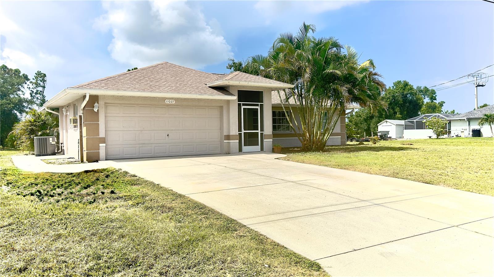 Welcome to this beautifully maintained 3-bedroom, 2-bath ranch-style home in the Englewood/Port Charlotte waterfront commnutities. Nestled on a peaceful freshwater canal in a quiet and desirable neighborhood, this home offers both comfort and convenience. Recent upgrades—including a newer roof, A/C, and water heater—provide added peace of mind, while the re-screened lanai and front entry ensure years of low-maintenance enjoyment. Step inside to find a bright, inviting layout perfect for everyday living or entertaining. Relax on the spacious screened lanai as you take in serene water views, or unwind in your private backyard oasis. Located just minutes from shopping, dining, medical facilities, golf courses, and the stunning Gulf beaches, this home is ideal for full-time living, a seasonal getaway, or a smart investment opportunity.