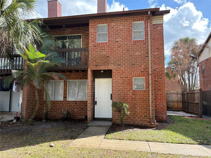 Investors don't miss the opportunity to buy this income property! Low hoa fee and great return on investments! 2 bedroom, 1.5 bath with almost 1000 sqf. On the first floor, you will find the kitchen with stainless steel appliances, dining room, half bath and living room that has a wood burning fireplace. Upstairs are the master bedroom with balcony, full Jack and Jill bath, other bedroom, and laundry. Newer AC and water heater. The community of Huntington on the Green features a clubhouse, pool & spa, playground for the little ones, and two tennis courts. Conveniently located; near mayor roads, shopping, transportation, and the Mall at Millenia.