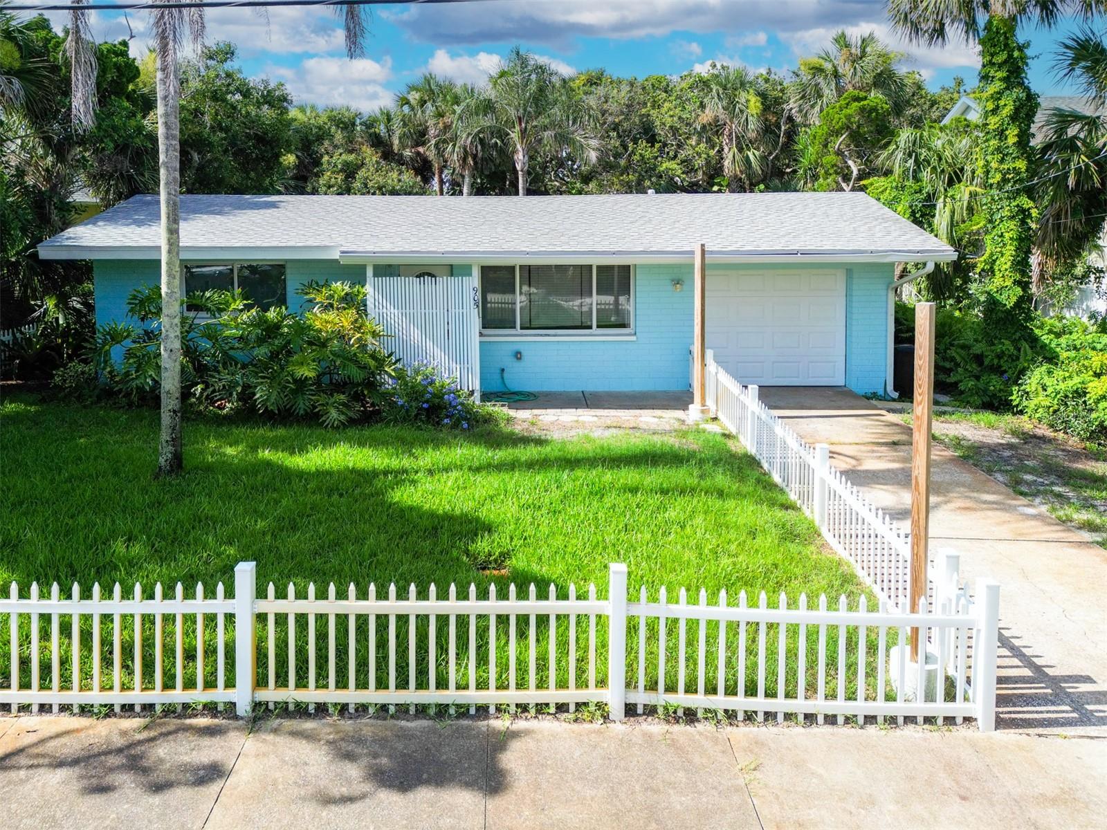 A stones throw to the ocean – Just a 2-Minute Walk to the Ocean 5-minute walk to Flagler Ave
Welcome to your perfect beach escape in beautiful New Smyrna Beach. This inviting 2-bedroom, 1-bath (there is a 2nd commode and sink in garage utility) cottage is tucked into a peaceful, walkable neighborhood—just a short stroll from the shoreline. No need to drive—the beach is practically at your doorstep.
Inside, you'll find a bright and airy open-concept living space, stunning terrazzo floors throughout, and a fully renovated kitchen with modern appliances. A cozy sunroom under air provides an extra space to relax or entertain.
Thoughtfully maintained, this cottage features comfortable bedrooms filled with natural light and all the essentials for relaxed beachside living. The one-car garage offers plenty of space for your vehicle plus surfboards, bikes, kayaks, and beach gear.
After a day on the sand, rinse off in the private outdoor shower, sip your morning coffee on the front porch, or take a short walk to nearby restaurants, shops, beach bars, and Flagler Avenue.
Highlights:
* Two comfortable bedrooms, one full bath
* Two-minute walk to the beach
* Private fenced backyard with outdoor shower
* Spacious under-air sunroom
* One-car garage with storage for beach and adventure gear
* Close to Flagler Avenue, local dining, and Publix
This is your chance to live the New Smyrna Beach lifestyle in a charming, well-located cottage that blends comfort, convenience, and coastal charm. Call your LOCAL NSB Realtor, when local knowledge is required...insist on a LOCAL NSB Home expert