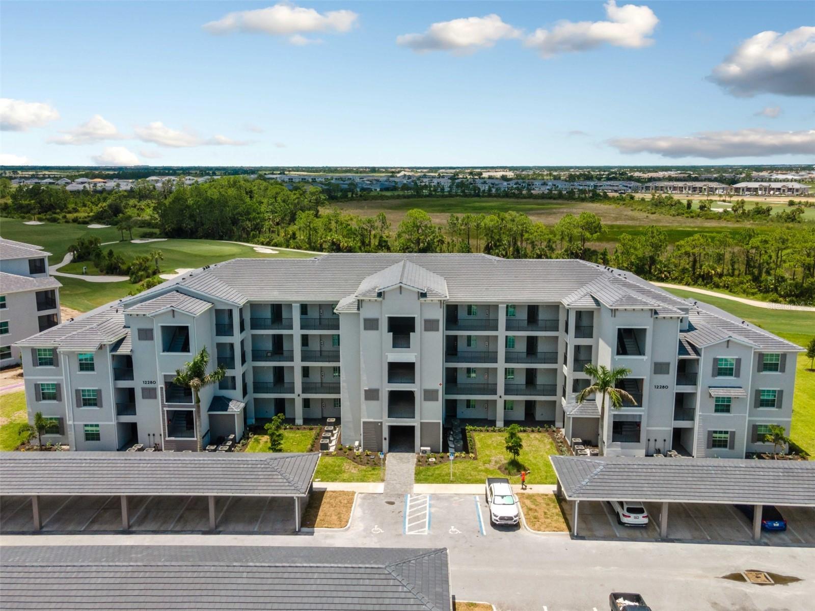 Looking for a 6-month rental in a luxury golf course community? This beautifully designed, first floor condo has everything you could want. 2 bedrooms, 2 bathrooms, a fantastic kitchen and lanai with a golf course view. Fully turnkey, with everything you need, plus bicycles. You'll enjoy the newly-completed amenities, which include: resort-style zero-entry pool and spa, fitness center, pickleball, tennis, bocce ball and tiki bar! The pro shop is open as well. $250 amenity and golf transfer fee. Play all the golf you want, with just the cost of the cart fee. Minutes from Downtown Wellen Park, the Cool Today baseball stadium, shops and restaurants! Available May 1 - October 31, 2025.