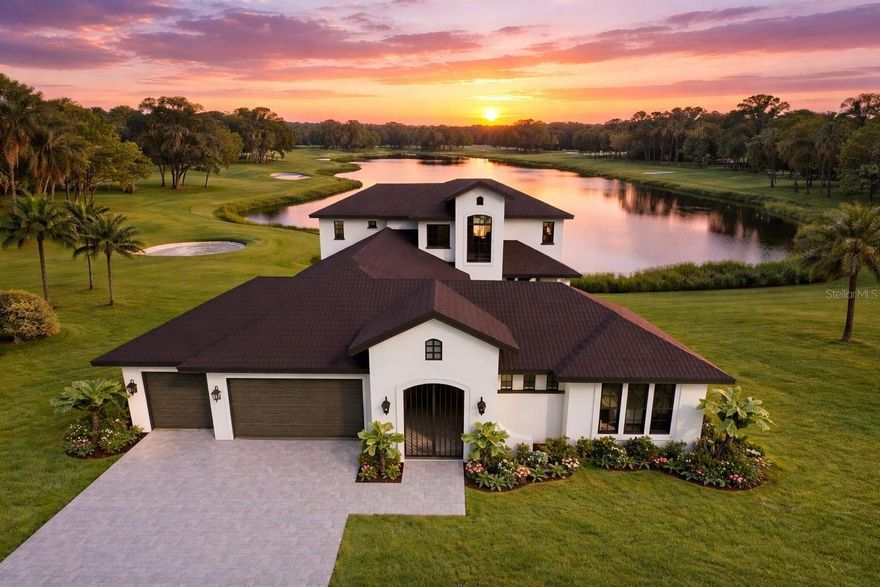 Pre-Construction. To be built. Private Collection Custom Spanish-Mission Style Luxury Villa by AR Homes (Arthur Rutenberg) on the Golf Course in Avila  -  Wake up to sweeping golf course and water views as you build your custom dream home in Avila, one of Tampa Bay’s most sought-after guard-gated communities.
Perfectly positioned along the 2nd tee box, this custom-designed villa offers a rare blend of privacy, scenery, and timeless design.
At the heart of the home, a private interior courtyard creates a true resort-like setting, featuring a pool, spa, and outdoor kitchen designed for year-round Florida living.
Inside, a well-designed layout includes a luxurious owner’s retreat, private guest suite/casita, expansive great room, and second-floor bonus space, offering flexibility for family and guests.
This home is part of AR Homes’ Private Collection, representing their highest level of design, finishes, and craftsmanship—featuring a chef’s kitchen with Wolf and Sub-Zero appliances, a dedicated wine storage feature, and a curated selection of high-end materials throughout.
Permit has been approved, allowing a faster path to construction. There is still time for a buyer to personalize selections and tailor the home to their individual style.
This is a unique opportunity to own a custom home on the golf course in Avila—combining location, design, and personalization in a way that is rarely available.
Contact the listing agent for full specifications, design options, and timeline details.