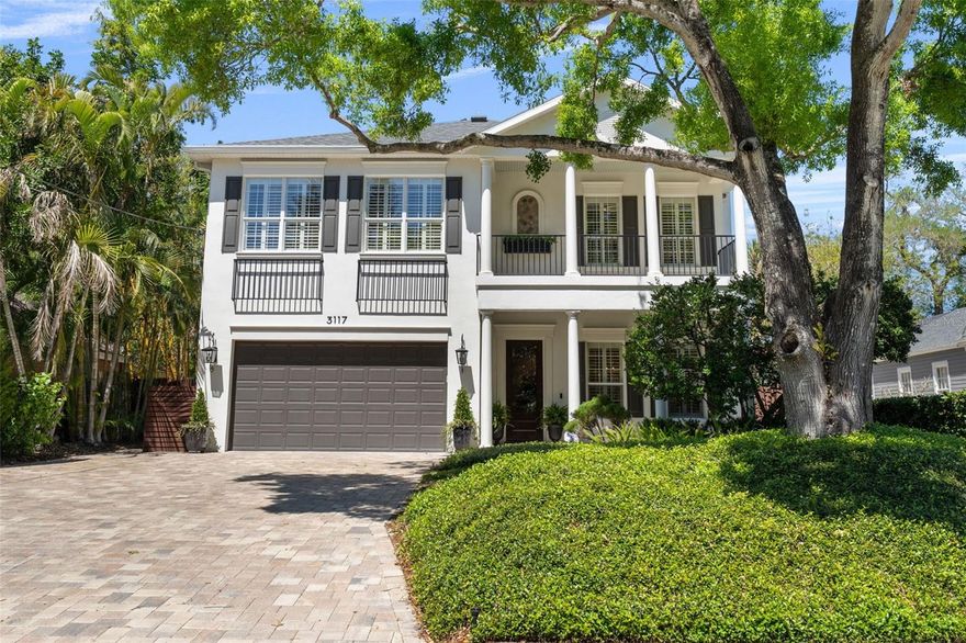 This meticulously maintained, 4 bed,  4  bath, all-block home is walking distance to Bayshore Boulevard and features everything the modern buyer is searching for!  From wood floors and crown molding to formal dining and living spaces, a bonus room upstairs and a downstairs study and full bath.  The gorgeous gourmet kitchen is spacious and features stainless steel appliances including a Wolf gas range, a  professional hood and Subzero fridge.   The kitchen is adjacent to a large family room with a wall of windows overlooking  the gorgous back yard.  It is truly a tropical oasis with a saltwater pool, oudoor kitchen, fireplace, private landscaping, and  beautiful planters filled with blooming florals. Upstairs find the primary suite, three secondary bedrooms, a large laundry, two more full bathrooms and a sizable bonus room.  The primary features two walk-in closets, a spacious bathroom with a dual sink vanity, walk-in shower and soaking tub. Other features include a whole house generator, two car garage,  extra storage spaces, high ceilings, an abundance of natural light and so much more!   Worry free living is waiting for you on Lawn Avenue!  Schedule your showing today!