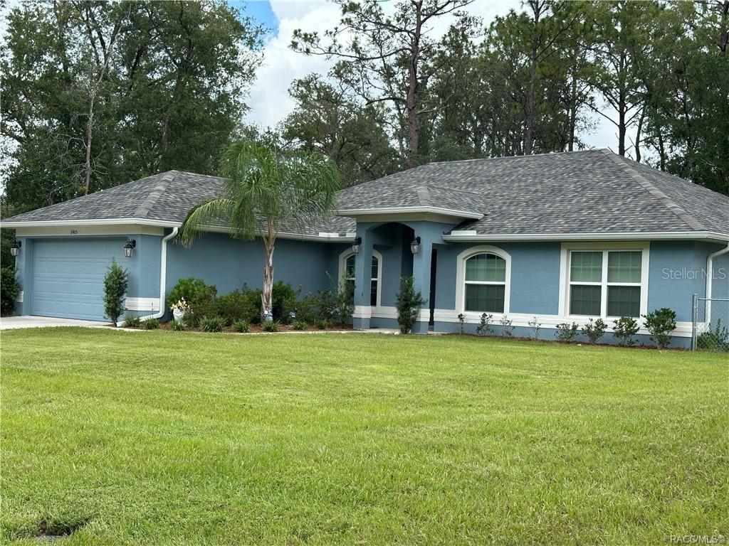 **Exceptional opportunity to own this beautiful 3-bedroom, 2-bath home built in 2021, tucked away on a peaceful road. This home features an extra room for an office, playroom, or any space you desire, along with a formal dining room and a breakfast nook. The fenced backyard offers serene views, and the adjacent vacant lot—featuring preserved, mature trees—is also available for purchase to ensure lasting privacy. Rain barrels help conserve water for the dry days. Conveniently located just minutes from major highways, providing easy access to shopping, restaurants, medical facilities, and biking and hiking trails. Extension to Suncoast Parkway to soon be open for fast access to Tampa etc... Only 25 minutes to Rainbow Springs State Park, where you can enjoy the crystal-clear Rainbow River for swimming, kayaking, and all the natural beauty the Nature Coast has to offer.*
