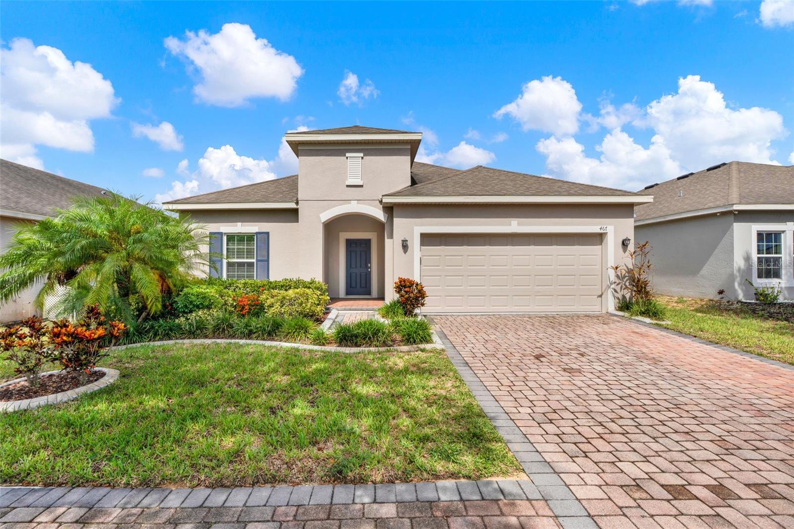 Stunning 4-Bedroom Home in a GATED Community with Modern Upgrades & SOLAR Efficiency! Welcome to this beautifully maintained 4-bedroom, 2-bathroom residence located in a desirable GATED community, offering the perfect blend of comfort, style, and sustainability.
Step inside to discover an open-concept floor plan filled with ABUNDANCE NATURAL LIGHT, complemented by NO CARPET—featuring LUXURY VINYL and TILE flooring throughout for both elegance and easy maintenance. The spacious kitchen is a true centerpiece, boasting GRANITE MARBLE countertops, STAINLESS STEEL appliances, CROWN MOLDING, and a large, OVERSIZED island ideal for cooking, gathering, and entertaining. Retreat to the well-appointed bathrooms, also adorned with matching GRANITE MARBLE countertops, providing a seamless and upscale aesthetic. A whole-home WATER FILTRATION SYSTEM supplies SALT WATER throughout, enhancing your daily comfort and water quality. This energy-conscious home comes equipped with SOLAR PANELS (2023), offering LOWER utility bills, long-term SAVINGS—while adding to your home’s value and energy independence. Enjoy RESORT-STYLE amenities within the community, including a sparkling COMMUNITY POOL, CLUBHOUSE and playground, perfect for families and social gatherings. The association allows SHORT-TERM RENTALS, great as an INCOME producing property. Located just minutes from Posner Village Shopping Mall, Cinépolis Luxury Cinemas IMAX Polk, top-rated dining options, AdventHealth Heart of Florida HOSPITAL, and Interstate 4, this home combines convenience with quality living. Don’t miss your opportunity to own this move-in-ready gem in a prime location—schedule your private tour today!