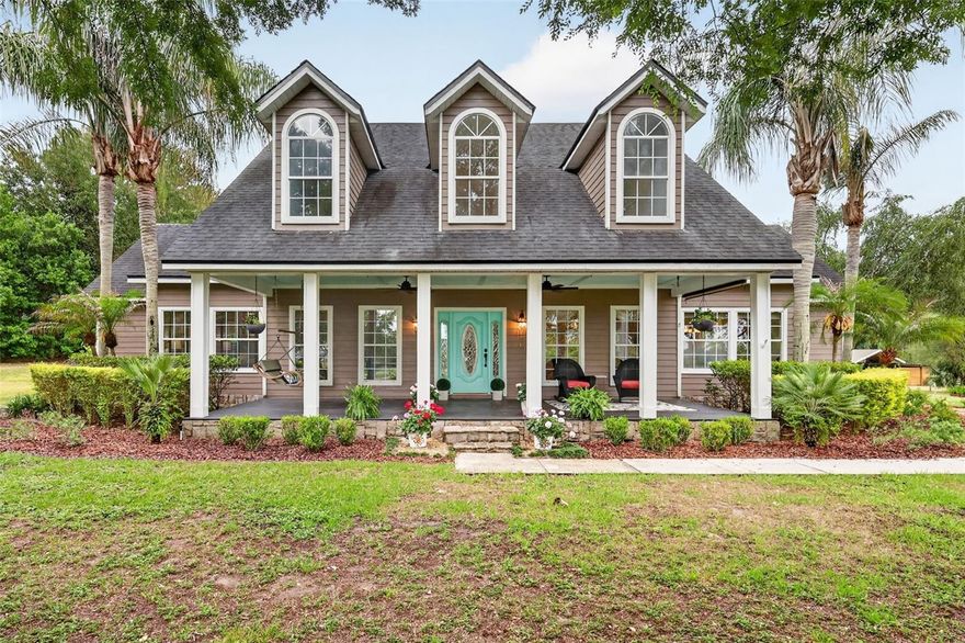 Set on nearly four private acres in Eustis, this custom-built pool home offers an exceptional blend of space, privacy, and Florida outdoor living. A long driveway leads to this impressive residence featuring more than 3,700 square feet, soaring ceilings, abundant natural light, and generously sized living areas designed for both everyday comfort and entertaining.

The spacious kitchen opens to the main gathering areas, creating an easy flow for hosting. A formal dining room provides an elegant setting for special occasions, while the large pantry and abundant closet space throughout the home offer outstanding storage. The thoughtfully designed floor plan includes three bedrooms, a dedicated office, and three-and-a-half bathrooms, with the primary suite conveniently located on the first floor. An unfinished bonus room above the garage provides excellent potential for additional living space, a media room, or home gym.

Additional features include a 15 x 15 insulated shed with electricity and a transferable termite bond for added peace of mind.

Step outside to your private backyard retreat, where a large pool and expansive patio create the perfect setting to relax and enjoy Florida living year-round. The surrounding acreage offers ample room for hobbies, recreation, gardening, or simply taking in the peaceful country setting.

Conveniently located with easy access to Mount Dora, Eustis, and surrounding areas, this one-of-a-kind property delivers the tranquility of country living without sacrificing proximity to shopping, dining, and everyday conveniences.