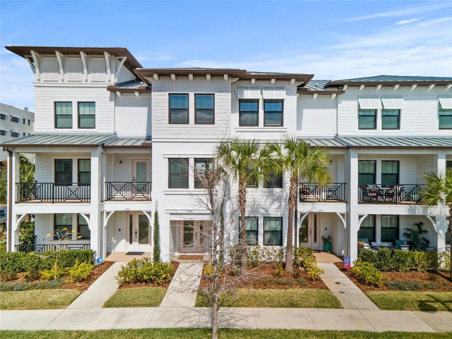 Discover an extraordinary lifestyle in this residence nestled within the sought-after Westshore Marina District. This exquisite south-facing property illuminates every day with abundant natural light.This Flagler's floor-plan provides four spacious bedrooms and 3.5 luxuriously-appointed bathrooms, in a thoughtfully-designed 3-level layout. Large two car garage with extra storage space. Porcelain tile & hardwood floors throughout unit, expect for 2 bedrooms on top floor, primary bedroom has hardwood floors. Main level has a full bathroom and bedroom, perfect suite for guests. Additional storage area under the stairs. Volume ceilings, first-quality kitchen design, walk-in pantry, 42' wood cabinets, quartz countertops, stainless steel appliances and island with gracious entertaining area. Washer and dryer included! Walk-in closet in primary bedroom with custom built shelving and cabinets. Discover a new waterside lifestyle within Westshore Marina District, where south Tampa’s easy living meets cosmopolitan amenities. Take a leisurely stroll to nearby shops, dining destinations, and nightlife hotspots, or embark on a bayside expedition from Tampa’s largest private marina. Beautiful sidewalks leading you throughout the community and along the water to watch those sunsets. Close to Tampa International & St. Pete-Clearwater International Airport. Only a 20-25 min drive to downtown St.Pete and 15 mins from Hyde Park Village. Move in date available in November 2025
