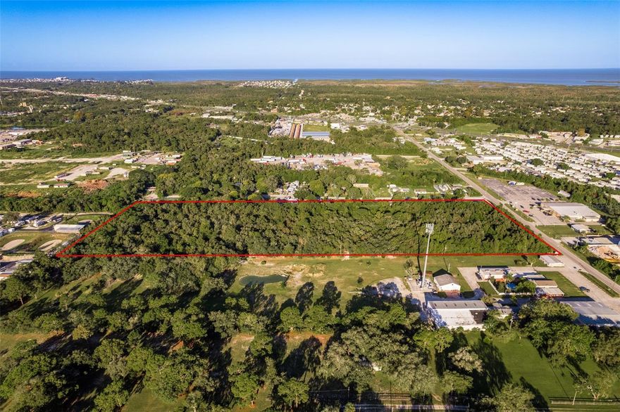 Huge price drop! This well-situated 10 - acre lot has 321’ of frontage on Denton Ave and is 1,313’ deep and has unbelievable development potential! Great frontage and visibility with close connections to US highway 19, State Road 52, Sun Coast Parkway and I75.