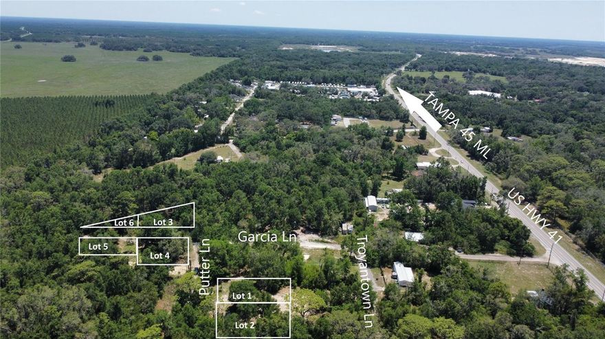 **SELLER WILL FINANCE**UNIQUE 6-LOT DEVELOPMENT PACKAGE – MOBILE HOME READY * Putter Ln, Spring Hill, FL 34610 *$139,000 for ALL 6 parcels * Included in the Package: 4 Ready-to-Build Mobile Home Lots – All utilities installed, impact fees ˜ $13,000 per lot already paid ($51,253 total). 2 Additional Vacant Parcels – As Bonus land. Total Size: 1.12 acres (48,787 sq. ft.). Addresses, Lot Sizes & Parcel IDs: 1 - 17315 Putter Lane – 0.14 ac — Parcel ID: 11-24-18-0020-00D00-0210 * 2 - 17323 Putter Lane – 0.22 ac — Parcel ID: 11-24-18-0020-00D00-0230 * 3 - 20740 Garcia Lane – 0.25 ac — Parcel ID: 11-24-18-0020-00G00-0010 * 4 - 17308 Putter Lane – 0.36 ac — Parcel ID: 11-24-18-0020-00F00-0150 5 - 000 Garcia Lane     – 0.07 ac — Parcel ID: 11-24-18-0020-00F00-0170  * 6 - 000 Garcia Lane     – 0.08 ac — Parcel ID: 11-24-18-0020-00G00-0050 * Property Highlights: Only 45 miles from Tampa * Zoning: R1 – Single Family Homes or Mobile Homes * All 4 ready-to-build lots cleared and prepped for mobile homes — minimal site work required * Electricity & internet available at the street * Private Wells & Septic Systems: Lot 1 – New 1,050-gallon septic + brand new 4” 120-ft deep well (can service up to 3 properties) Lot 2 – New 1,050-gallon septic + 120-ft deep well (can service up to 3 properties) Lot 3 – Old well & septic (condition unknown) Lot 4 – Concrete septic tank Total Value of Improvements: $116,753 * Impact fees × 4 lots – $51,253 * Wells – $22,000 * Septics × 3 – $28,500 * Site clearing × 3 – $15,000.  Perfect for: Installing 4 mobile homes for rental income. Develop one side as a primary residence and the other as extra income Contact Now — Rare opportunity with all the hard work done! Message for full details, maps, and documentation.