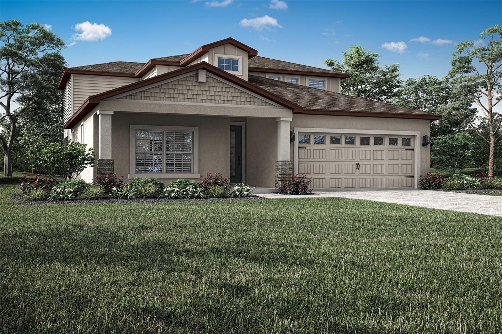 Pre-Construction. To be built. Discover the Myrtle at Gum Lake Preserve — a stunning two-story, four-bedroom, two-and-a-half-bath home designed with space, comfort, and style in mind. With four generously sized bedrooms, each featuring its own walk-in closet, this home is perfect for growing families or those who love extra storage. The spacious first floor features an open-concept layout ideal for entertaining, along with a luxurious master retreat thoughtfully positioned downstairs for added privacy. The master suite easily fits a king-size bed, dresser, and cozy reading nook, while the en-suite bath boasts a sleek dual vanity and a linen closet for added convenience.
Upstairs, you’ll find three additional bedrooms and a full bathroom with a double-sink vanity, offering plenty of room for everyone. The chef-inspired kitchen is the heart of the home, showcasing quartz countertops, subway tile backsplash, white cabinetry with matte black hardware, stainless steel appliances, and a large pantry for organization. Professional front yard landscaping adds curb appeal, while smart home features and energy-efficient upgrades — including a programmable thermostat and double-pane windows — ensure comfort and savings year-round.
Set within the scenic, lakeside community of Gum Lake Preserve, residents enjoy a wide array of amenities including a public boat ramp, children’s playground, fishing pier, walking trails, picnic areas, a charming community gazebo, and convenient access to nearby shopping and dining. Whether you’re hosting indoors or enjoying time outside, the Myrtle offers the perfect blend of lifestyle and luxury.
Don’t miss this opportunity to own such a beautiful home — schedule your private tour today!