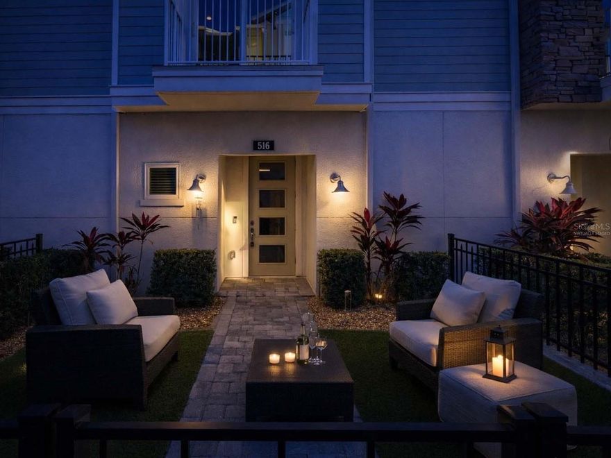 One or more photo(s) has been virtually staged. Experience the ultimate urban oasis in this impressive downtown townhouse, where luxury meets convenience in a vibrant neighborhood just steps away from the best that Sarasota has to offer! This exceptional property features a private elevator connecting every level, ensuring effortless access throughout the spacious interior. This multi-level townhome maintains a minimal urban footprint without sacrificing comfort. This single-family residence boasts nearly 2,500 square feet. It features 3 bedrooms, 3.5 baths, a home office, and ample storage on every floor, all designed with functionality in mind. A gated entrance defines your green space, featuring paver bricks, lovely landscaping, and a covered front porch. The foyer features a climate-controlled flex room for storing all your things, along with ground-level access to the attached two-car garage. As you proceed to the main level, you’ll discover an open floor plan with a convenient half bath and combined living and dining areas, next to a beautiful kitchen. It boasts quartz countertops that complement the white raised-panel cabinetry, which is accented by a herringbone-patterned backsplash illuminated with task lighting. A center island features an induction cooktop, a retractable hood vent that effectively removes smoke and odors, and breakfast bar seating. Additionally, a stainless-steel apron sink is paired with modern, high-quality appliances. Two distinct balconies offer park views to the east and city vistas to the west, each accessed through sliding glass doors. The owner's floor includes an en-suite bath, a generously sized walk-in closet, and an additional balcony. The luxurious bathroom boasts quartz countertops, furniture-quality cabinetry, double sinks, tile, and a spa-like shower with a glass-front enclosure, an overhead rainfall showerhead, and a secondary nozzle. Nearby, you’ll find a home office with its own balcony, as well as a dry bar complete with a beverage refrigerator. Additionally, this floor offers a well-appointed laundry room. Warm hardwood flooring spans three levels, leading to inviting neutral carpeting on the top floor. Explore two stunning bedroom en-suites, each boasting balconies, spacious walk-in closets, and elegant herringbone tiled baths. One features a sleek shower, while the other invites relaxation with a lovely tub-shower combo! For added peace of mind, the property features hurricane-rated windows and doors. With its advanced smart home features, this townhouse not only offers comfort and luxury but also convenience at your fingertips. The Enclave is in Laurel Park, a historic neighborhood in Sarasota. It offers a vibrant metropolitan lifestyle just west of the trail, situated across the street from Payne Park. This county-maintained venue features tennis courts, a skate park, a café, an amphitheater, cycling paths, disc golf, picnic tables, a playground, and a water feature. City sidewalks along Laurel Street stroll to the epicenter of Downtown Sarasota. You can visit the famous Farmers Market to explore fresh local produce on the weekend, and head to the Bayfront to launch your kayak for a day on the water. This area offers plenty of options for entertainment, dining, and shopping. Additionally, it provides access to Legacy Trail, which features miles of biking opportunities. Sarasota Memorial Hospital and Morton’s Market Plaza are only a few blocks away. Plus, you’ll find the world-renowned sugar-sand beaches of Siesta Key nearby!