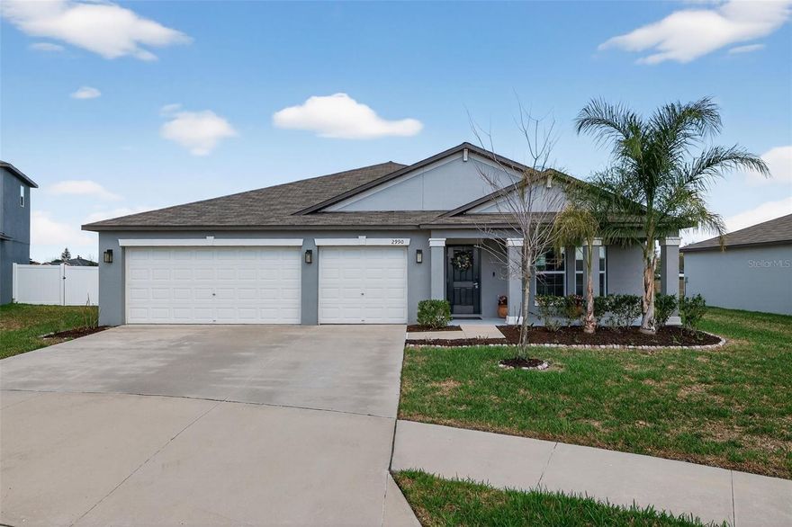 Welcome to this beautifully maintained home in the highly desirable “Wind Meadows South – The Executives” area of Wind Meadows, a unique area of the community known for larger homesites, three-car garages, longer driveways, and more space between homes—with no street parking allowed, creating a cleaner, quieter streetscape than many other sections of the neighborhood.

Situated on a premium cul-de-sac lot, this property offers rare backyard privacy, with no immediate rear neighbors. The yard is fully enclosed with privacy fencing, creating a peaceful outdoor retreat perfect for relaxing or entertaining.

The outdoor living space has been significantly upgraded with a large paver patio (approx. 20' x 22') and a permanently installed 10' x 12' gazebo, professionally engineered and permitted—an ideal setting for gatherings, enjoying Florida evenings, or observing the beautiful sunsets.

Inside, the home shows exceptionally clean and well maintained, with tasteful paint colors throughout. The primary suite features upgraded laminate flooring that transitions seamlessly with the ceramic tile, and an enhanced walk in closet that is very large, providing both style and functionality.

The kitchen offers a huge walk-in pantry and plenty of space for storage and meal preparation. Additional upgrades include a whole-house water filtration system plus a separate drinking water filtration system at the sink.

Location and lot quality matter—and this one stands out. This home enjoys cul-de-sac placement, fenced privacy, and peaceful views.  The community offers a resort sized swimming pool, multiple playgrounds, dog parks, and ample sidewalk space perfect for pushing a stroller, taking the pup for a walk, or saying hello to the neighbors.

The home is extremely well cared for and move-in ready, with quick occupancy available.

This better than new property is a standout home in one of the most desirable sections of Wind Meadows—offering space, privacy, and upgrades rarely found at this price point.