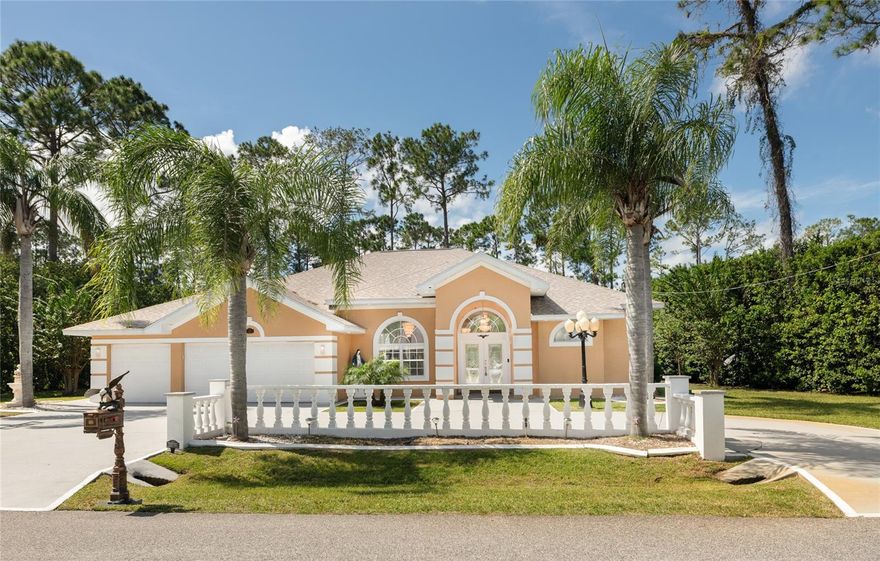 Honey Stop the car this is a must see Home! This delightful 4 bedroom  3 bath  custom  pool home on a fresh water canal  and close to the golf course. This home is ready to move in. It boasts an open  floor design  plan that offers a warm wonderful captivating  elegance with high ceilings Tile floors and Laminate floors in the 3 guest bedrooms . Top of the line chandeliers. . chandeliers has ceilings  european medallions !The  screened pool  overlooks the beautiful fresh water canal . . The lanai opens up to the pool area with  Hot tub !  Summer kitchen with Gas Grill !   The Porch  is so large that can accommodate all your friends for gatherings around the holidays . The kitchen is fully equipped with top of the line  Stainless steel  appliances with granite countertops.This home offers a Living room /Family room with a gas fireplace. and a separate Dining Room..Home can be purchased with  some  optional  furniture..  Are you looking for a home that is custom large home to raise your family look no further , luxurious and peaceful Cypress Knoll  is nestled perfectly in the heart of Palm Coast just minutes away from Town Center and Publix! The custom 4 bedroom split floor-plan design provides you with the open layout you would want while overlooking your oversized covered lanai, heated Pool and Spa. New roof,  air conditioning system and  gas water heater recently installed! Outdoor cooking is easy with the already installed ready-to-go summer kitchen. This home includes a Gas Range, Jacuzzi Tub, Custom California Closets, Granite Countertops, Stainless Steel Appliances, Circular Driveway, 3 Car Garage and the list goes on .  Just minutes from the Flagler Pier and Atlantic Ocean! The home is centered on an oversized lot 15500 Sq.Ft.  waterfalls and outside shower . If you are looking for an extraordinary Home 
This is it ! Make your appointment today ! We need a 1 to 2 hour notice for all showings !