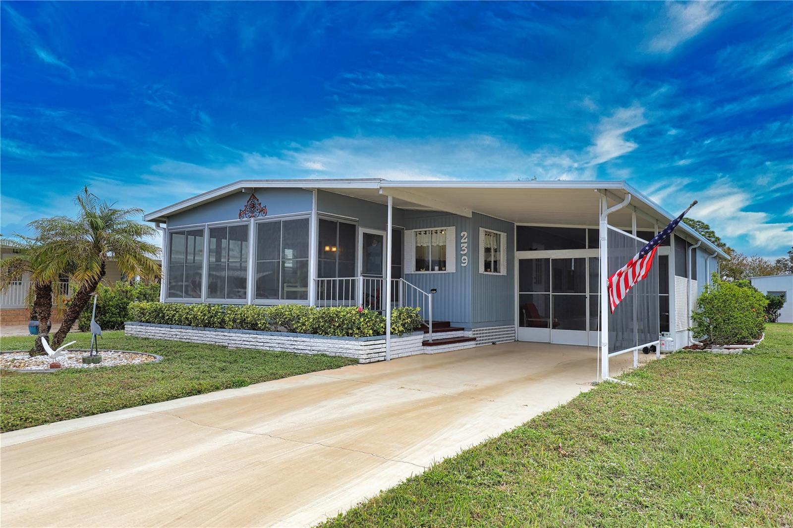 Don’t miss your chance to enjoy paradise in this charming home nestled on a quiet street in a vibrant 55+ community. From the moment you drive up to this home you’ll want to stay! The kitchen, dining room, living room, have a very open feel that makes it perfect for entertaining friends and family. The Florida Room is large with ceramic tile floor and lots of windows to enjoy your morning coffee or evening beverage. The primary bedroom and ensuite bathroom are spacious with a walk-in closet. The guest bedroom is also sizable with the guest bath right across the hall. Newer appliances, exterior and interior paint, vapor barrier, window treatments & sliders with screens in the lanai and the AC is 5 yrs. old. Home is being offered turnkey.
La Casa boasts 974 homes nestled among a variety of native trees with spacious common grounds surrounding our eight lakes. Our lots average a generous 60' by 80'. The ultimate lifestyle on Florida’s Gulf Coast is located between Sarasota and Fort Myers and is a boater's dream with access to the Gulf of Mexico. It is convenient for shopping, sightseeing, golfing, fishing, and boating, as well as all the culture and elegance the Southwest Florida area is noted for. Residents and visitors enjoy the warmth of Southwest Florida winters in a relaxed and unhurried environment far removed from the hustle of Florida’s east coast. You’ll be surrounded by mature lush landscaping which demonstrates the utmost level of care our property receives from residents and management. La Casa may have the best pools in the area. Our crown jewel is an extremely large, 40 X 60-foot swimming pool that is kept at a perfect 87 degrees. Our smaller 20 x 40 pool is quietly nestled between the clubhouse and the Activity Building. Both pools have adjacent hot tubs which are ideal for soaking muscles that are tired from golfing or tennis. Wireless Internet (Wi-Fi) is available at the Clubhouse, Activity Building, and Recreation Hall area where these pools & spas are located, so you can catch some rays while you catch up on your email! Sound enticing? La Casa is a friendly, family community. You will be away from the hustle and bustle except when you want to be part of it. Come for a visit to this self-contained oasis and see for yourself why La Casa is the ultimate destination for both snowbirds and year-round residents!