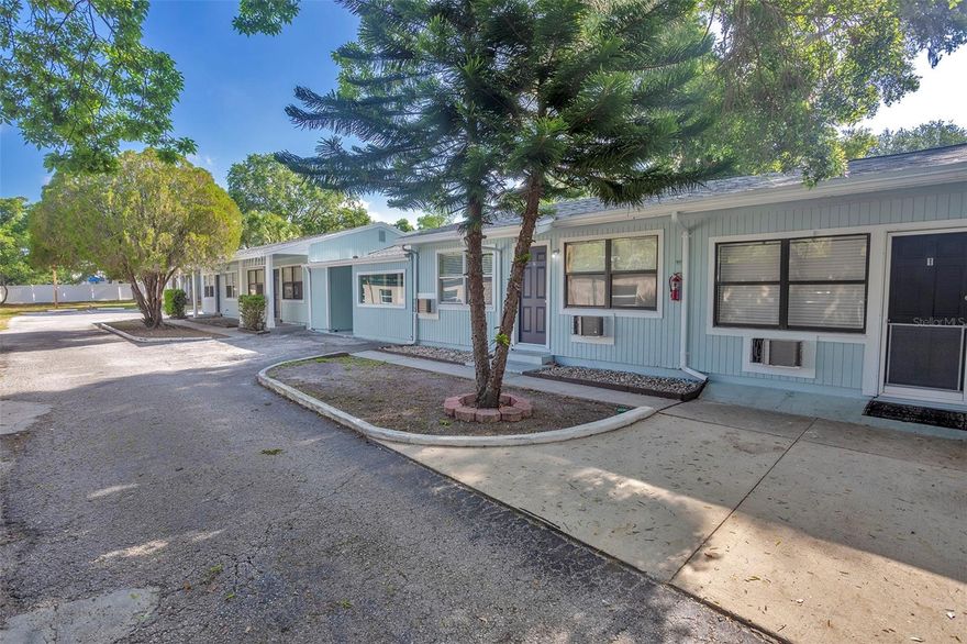 Updated 1 Bedroom, 1 Bathroom Unit! Open and Bright with Newer kitchen, vinyl wood floors and updated fixtures. Bathroom with walk in shower! Covered back patio!  Located near the Pinellas County walking and biking trail! The beautiful Edgewater Drive is right down the street with walking/biking path or area to just sit and enjoy the most beautiful sunsets just minutes from your home. Less than 10 Minutes to the world famous Clearwater Beach and near Downtown Dunedin with its many events, restaurants, breweries, nightlife, marina, shopping and more! Water, Sewer and Trash Included. Small dog ok.