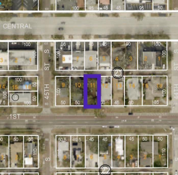 CRT1 Zoned 45x100 lot in St Petersburg!!! Build multi family on this site!