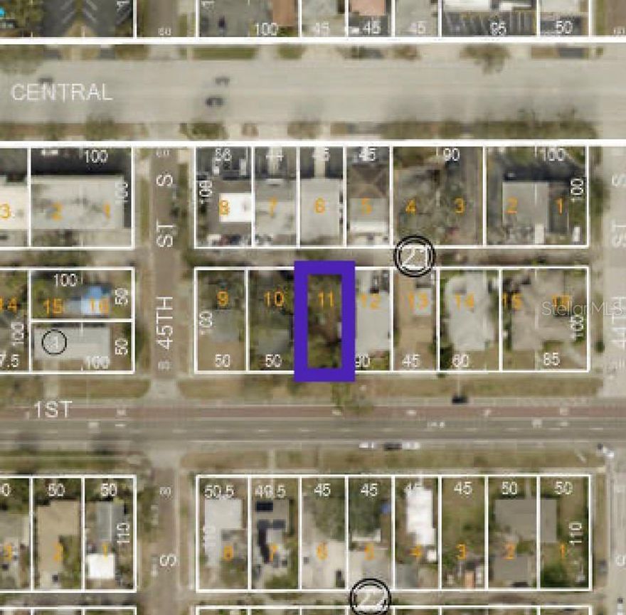 CRT1 Zoned 45x100 lot in St Petersburg!!! Build multi family on this site!