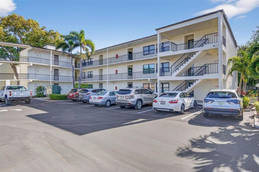 WELCOME HOME to this move-in ready 2-bedroom, 1.5-bath ground-floor condo in the highly desirable 55+ Lakeview of Largo community, offering incredible lake, fountain, and clubhouse views! 

This light-filled unit offers an open layout with fresh paint, new baseboards, and wood-look waterproof, scratch-resistant luxury vinyl flooring. The kitchen features soft-close cabinetry, ample storage, breakfast bar, and room for a small dining table set. The primary suite overlooks the water with an en-suite bath, while the second bedroom is ideal for guests or office space. Both closets are finished with cedar panelling.

Key updates include HVAC (2019), refurbished water heater (2023), and a brand-new roof (2025) with the seller’s assessment fully paid. Milestone inspections are complete, reserves are fully funded, and recent community upgrades include fresh exterior paint, resurfaced walkways and parking, and new landscaping.

HOA is $568.31/month and covers full Spectrum cable package (including HBO, Disney, Hulu, Peacock, and more), high-speed internet, water, sewer, trash, insurance, maintenance, management, and reserves - just pay electric. Community amenities include 3 pools (one heated), hot tub, clubhouse, library, shuffleboard, grilling areas, and an active social calendar. Laundry rooms with newer machines conveniently located on every floor.

Ideally located just minutes from shopping, dining, and about a mile to the Gulf beaches. No flood insurance required. Must own 2 years prior to leasing (190-day minimum). No pet community. Emotional support animals approved by HOA with required documentation. Schedule your private showing today!