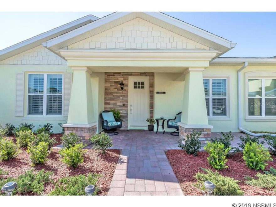 Nearly new is this amazingly upgraded and popular Chatam model built by the well know custom builder The Johnson Group. Large layout with large lanai and huge bonus room. This one story maintenance free living is perfect for all who want to enjoy life. There is crown molding throughout, many sun tunnels for added true natural light, plantation shutters, custom built-in closets, top of the line granite and stainless appliances, wood ceramic title in all areas with upgraded carpet in the bedrooms. Custom made buffet in kitchen. These are so popular that all were sold out within months when first offered and now when they come up for sale, they are fought over and rightfully so. All information is intended to be accurate but is not guaranteed. ;Water: City