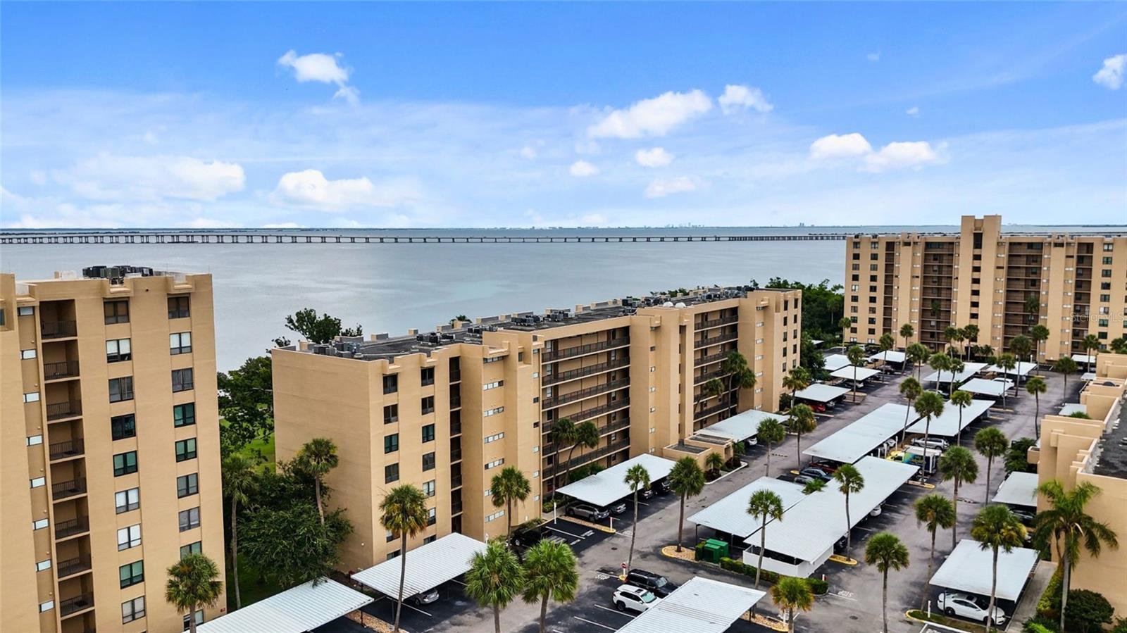 Step into your personal slice of Clearwater paradise perched six floors up with panoramic bay views that never get old. This isn't just another condo...it’s an all-access pass to the best of Florida living with its open, sunlit layout offering plenty of space to entertain or just cozy up and enjoy the views. Your bedroom features a walk-in closet and yes those bay views can be seen from your sanctuary as well. The big-ticket items are already handled, including hurricane-rated windows and a new front door in 2021, plus HVAC, water heater, electric panel, and appliances, all replaced in 2019. Pair that with a full size in-unit washer and dryer and you're read to move in, drop your bags, and start living. Cove Cay is the resort life you've been dreaming of with a pool and spa, inviting clubhouse, fitness center, sauna, golf course and the Bay View Pub & Grill is right on property for when you want to keep the good times rolling. Plus, covered parking, elevator access, and every convenience right at your fingertips.Whether you’re looking for your year-round paradise or your seasonal getaway, you’ve found it at Cove Cay! Available fully furnished with an acceptable offer so you can start enjoying the view from day one.