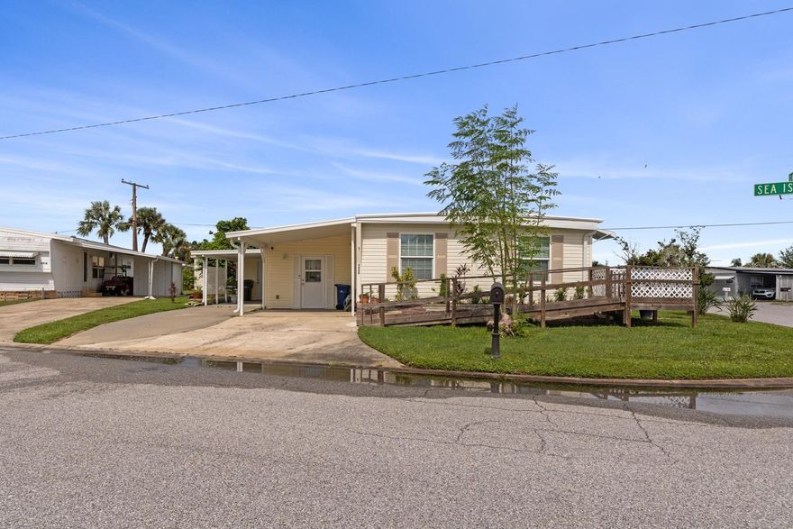 Do you like for Sarasota?
UWelcome to 4906 Sea Island Ave—an updated 2-bed, 2-bath home in Tri-Par Estates, a land-owned, resort-style 55+ community in the heart of Sarasota!
Inside, enjoy modern laminate floors, fresh paint, and an open living/dining area. The kitchen features solid wood cabinets and plenty of counter space. Closets are floor-to-ceiling with built-in shelving—three in the primary bedroom, two in the second. Double-pane windows and upgraded wall insulation keep things cool and efficient.
Outside, relax on the covered carport patio or use the attached laundry/storage space. Low-maintenance vinyl siding and a durable rubber membrane roof add peace of mind.
Located in the coveted for pets, this home even includes a private dog run—perfect for your pup!
Tri-Par offers top-tier amenities: heated pool/spa, fitness center, shuffleboard, RV/boat storage, and nonstop activities—all for a low HOA fee included in your annual taxes. (New HOA manager recently appointed.)
Just minutes from beaches, dining, and downtown Sarasota—this is Florida living at its best!