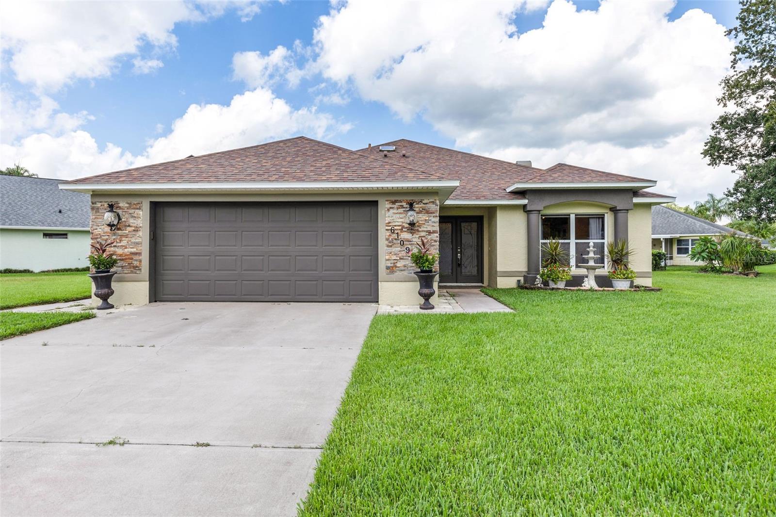 Impeccably Maintained & Thoughtfully Designed - Located in a desirable gated community, this solid concrete block pool home is a true standout — modern, move-in ready, and loaded with high-end upgrades. Featuring 3 spacious bedrooms, 2 beautifully updated bathrooms, and a split floor plan with a dedicated office/flex space, this home offers comfort, style, and functionality in every square foot. Inside, you’ll find soaring ceilings, Travertine and engineered hardwood flooring, a wood-burning fireplace, custom closets, and an indoor laundry room with sink and storage. The chef’s kitchen is an entertainer’s dream with a double oven, oversized cook-top, updated stainless appliances (including a brand-new 2025 refrigerator), and thoughtful finishes throughout. The outdoor living is just as impressive — enjoy your private screened-in pool, summer kitchen, and expansive yard with over 1/3 acre of lush landscaping, a vegetable garden, and a custom dog turf area complete with its own fire hydrant. The home wraps around an impressive corner lot, framed from one charming storybook-style lamp post to the next — adding a sense of character and curb appeal that’s truly rare. A tranquil water fountain and elegant stonework greet you at the entrance, setting the tone for the home’s warm yet elevated vibe.
Additional features:
Solar system installed 2024 – leased at just $150/month and assumable (FPL bills only $29.95!)
Roof 2017
HVAC 2021
Water heater 2025
Two-car garage with plenty of storage
Indoor and outdoor living come together seamlessly in this one-of-a-kind home — truly a must-see!
Prime Location: Just minutes from I-95 and major roadways, this home offers quick access to international airports, cruise terminals, and all of Florida’s top tourist destinations. You’ll also enjoy close proximity to A-rated schools, colleges, hospitals, places of worship, parks, shopping, dining, and endless entertainment — making this the perfect place to live, relax, and thrive.
All information obtained from the tax roll and seller and while deemed reliable, cannot be guaranteed.