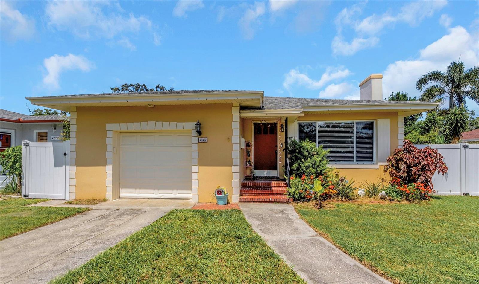 This charming 2 bedroom, 1.5 bath home is bright and has a welcoming layout with plenty of natural light throughout the home. Both bedrooms are exceptionally spacious and a cozy bonus room provides the perfect spot to sip your morning coffee or unwind after a long day. The open flow makes everyday living easy. The huge backyard has endless potential for entertaining, gardening, or simply relaxing outdoors. Conveniently located near downtown St. Pete, the Gulf beaches, and I-275, this home combines comfort and convenience in a highly desirable area.