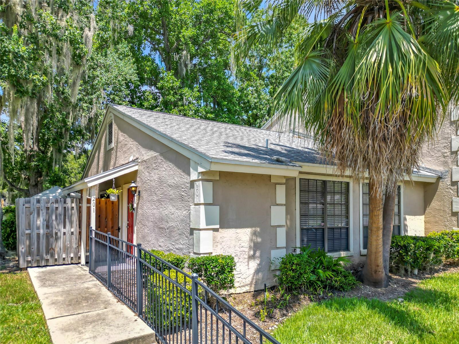 Spacious 3-bedroom, 2-bath condo in a highly desirable location! This end unit home features an open floor plan perfect for modern living. Condo offers large primary bedroom, all appliances are staying, wood-plank flooring, newer roof 2023, dining area and back porch with wood fence for privacy. Enjoy the convenience of nearby amenities and take advantage of the community pool for relaxation and recreation. Don't miss out on this opportunity to own in a prime area with easy access to everything you need!