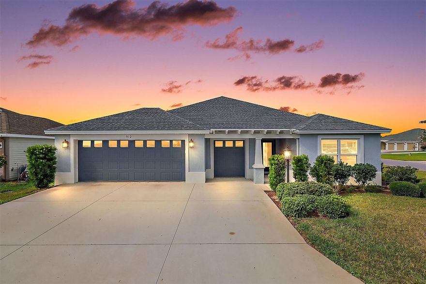 STUNNING, FULLY FURNISHED, BLOCK and STUCCO 3/3 Designer Indigo with OVERSIZED 651sf TWO CAR + GOLF CART GARAGE, EXPANDED LANAI, and IN-LAW SUITE potential - on a LARGE CORNER LOT in the VIBRANT Village of Cason Hammock! Built in 2021, this nearly NEW home offers LOW-MAINTENANCE peace of mind with CONTEMPORARY DESIGN! A decorative PERGOLA-covered entry vestibule, and MODERN LEADED GLASS door with sidelight welcome you into the GENEROUS foyer boasting a convenient ENTRY CLOSET. SOARING HIGH ceilings and a VOLUMINOUS OPEN-CONCEPT layout of the living, dining, and kitchen flows seamlessly, creating an inviting space for everyday living and entertaining, while LUXURY VINYL PLANK flooring offers warmth, beauty, and easy maintenance. The FABULOUS kitchen showcases WHITE shaker cabinetry, QUARTZ tops, herringbone TILE backsplash, under-cabinet and toe-kick LIGHTING, STAINLESS appliances with GAS cooking, built-in DOUBLE pantry with PULL-OUTS, and EXPANSIVE CENTER ISLAND with DOUBLE-sided cabinets, porcelain FARMHOUSE sink, and counter-height EAT-IN seating - perfect for casual meals and gathering with friends and family! Adjacent to the kitchen is a combination BUTLER PANTRY and INTERIOR laundry room, discretely hidden behind a POCKET door, and boasting additional WHITE shaker cabinetry, QUARTZ tops, built-in sink, and shelving. Two sets of sliding glass doors, from either the living room or kitchen, open to the GENEROUS 364sf LANAI with TWO ceiling fans creating a PEACEFUL OUTDOOR RETREAT that’s ideal for relaxing with a good book, savoring your morning coffee, or unwinding with an evening drink. There’s also an adjoining PATIO for grilling. Back indoors, retreat to the luxurious primary suite showcasing a TRAY ceiling, TWO windows, and SPACIOUS WALK-IN closet. Its beautifully designed en-suite bathroom features EBONY SHAKER corner cabinetry with DUAL sinks and QUARTZ tops, FABULOUS corner TILE WALK-IN shower, and a separate water closet. Near the front of the home, a second bedroom and bath are located behind a POCKET door creating a potential in-law suite or PRIVATE guest wing. Bedroom two features DOUBLE windows and a built-in closet. The second bathroom is well-appointed offering an EBONY SHAKER vanity with QUARTZ top, TILE WALK-IN shower, and a hall LINEN closet. The third bedroom and bath lie across the foyer - ideal for a quiet home office, den, or additional guest quarters. Bedroom three has a VAULTED ceiling and built-in closet. The third bathroom offers an EBONY vanity with QUARTZ top and a TILE tub/shower combination. Completing the package is an EXPANSIVE, OVERSIZED 31’ x 21’ TWO-CAR + GOLF CART GARAGE boasting PLENTY of room for vehicles, golf carts, and storage! The Village of Cason Hammock is close to Sawgrass Grove, Brownwood Paddock Square, and the NEW Eastport Square with shopping, dining, and live nightly entertainment! Also near 26 miles of walking and biking trails; seven neighborhood pools and recreation centers (Cason Hammock, St. Catherine, Bradford, Aviary, Hawkins, Homestead, Franklin); three large regional recreation complexes (Ezell, Everglades, and Rohan); Southern Oaks Country Club and Championship Golf Course; Clifton Cove Putting Course; Mickylee Pitch and Putt; shopping and dining at Magnolia Plaza and SR 44; Homestead dog park for your furry friends and more! PLEASE WATCH OUR WALKTHROUGH VIDEO of this INCREDIBLE FULLY FURNISHED HOME and call today to schedule your Private Showing or Virtual Tour!
